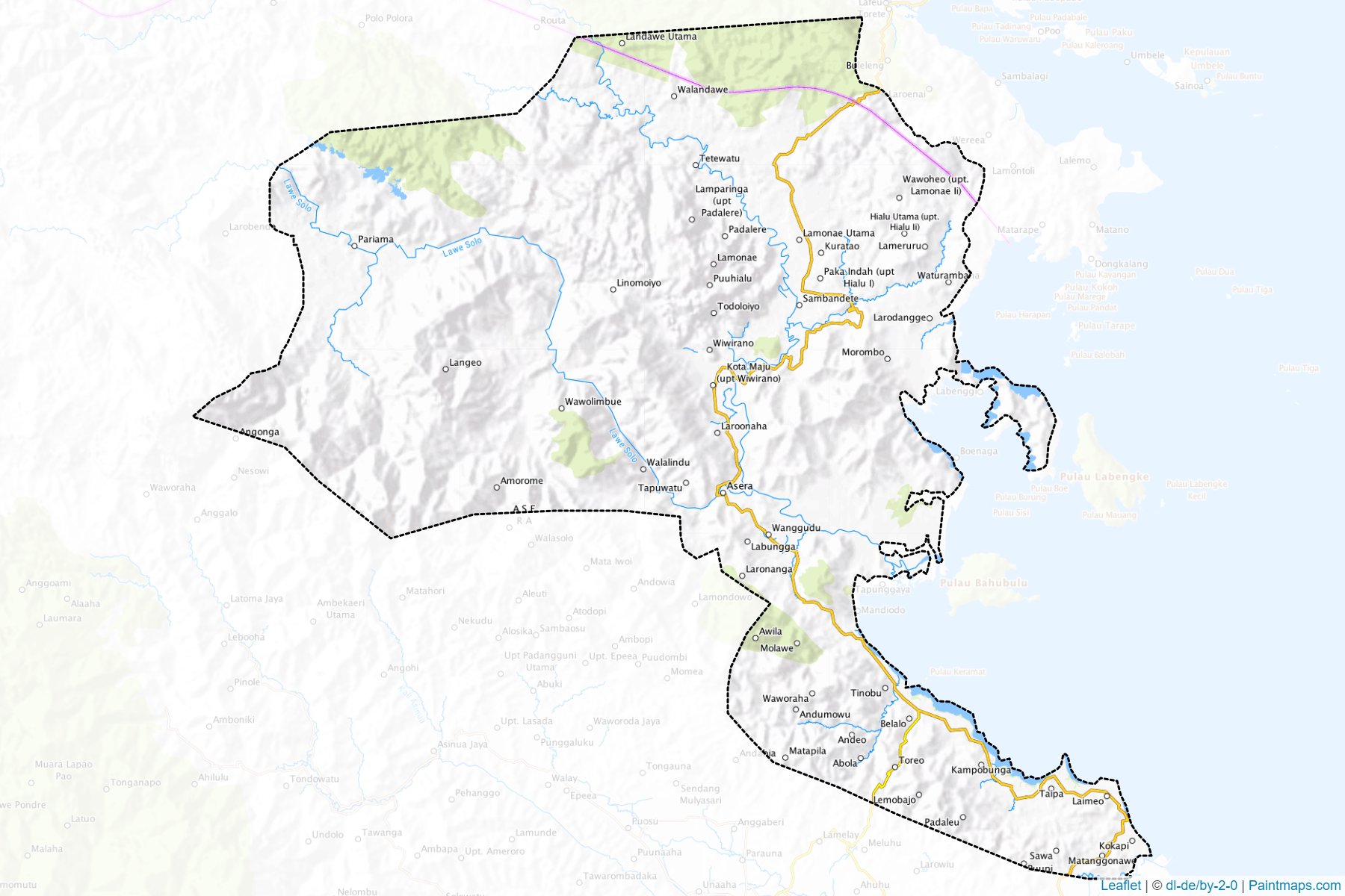 Konawe Utara (Southeast Sulawesi) Map Cropping Samples-1