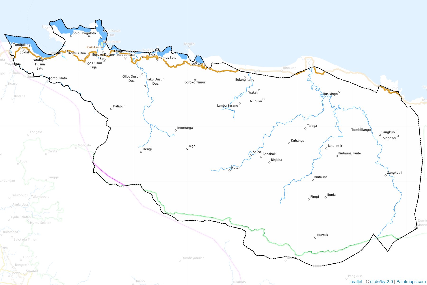 Bolaang Mongondow Utara (North Sulawesi) Map Cropping Samples-1