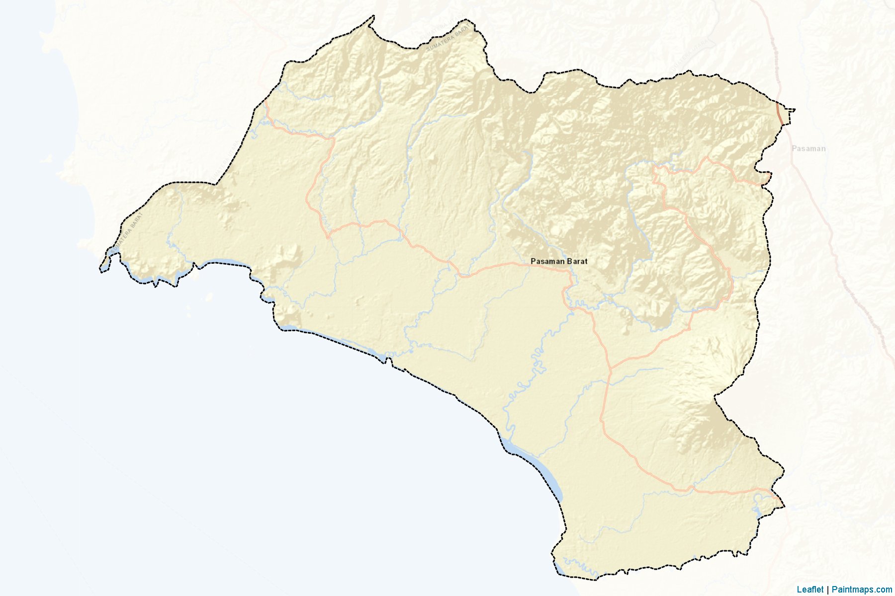 Kota Pasaman Barat (West Sumatra) Map Cropping Samples-2