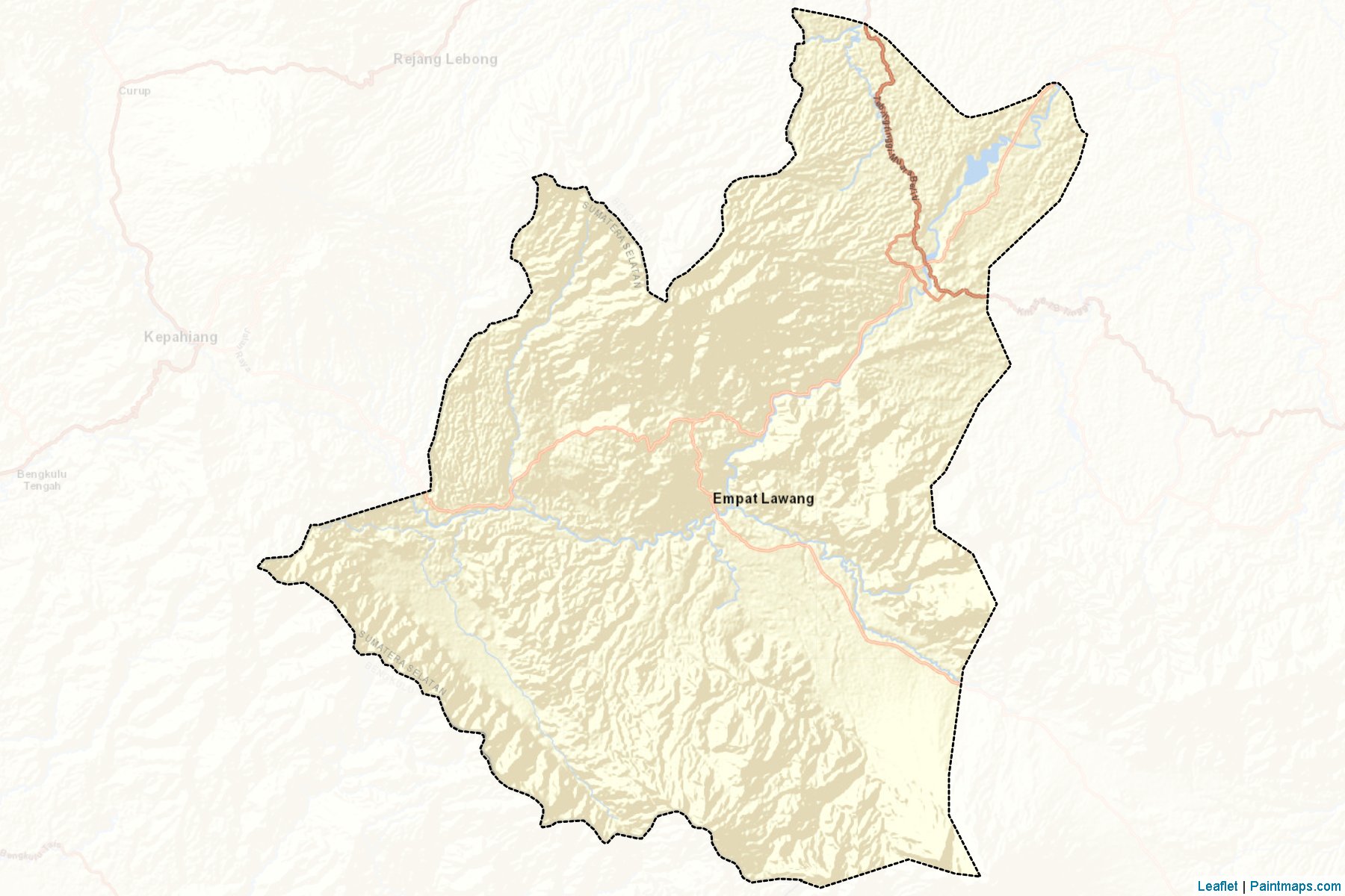 Empat Lawang (South Sumatra) Map Cropping Samples-2