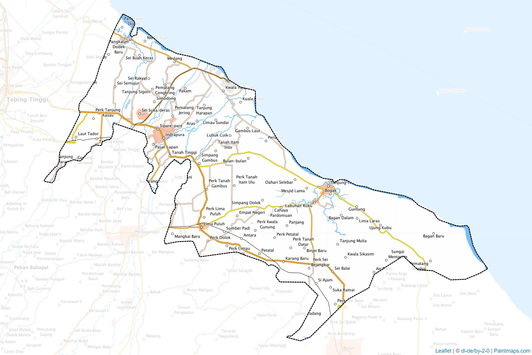 Batu Bara (Kuzey Sumatra) Haritası Örnekleri-1