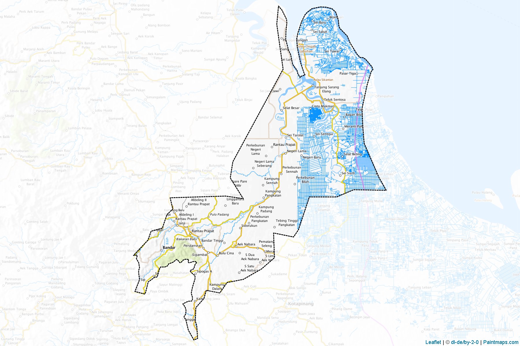 Labuhanbatu Selatan (North Sumatra) Map Cropping Samples-1