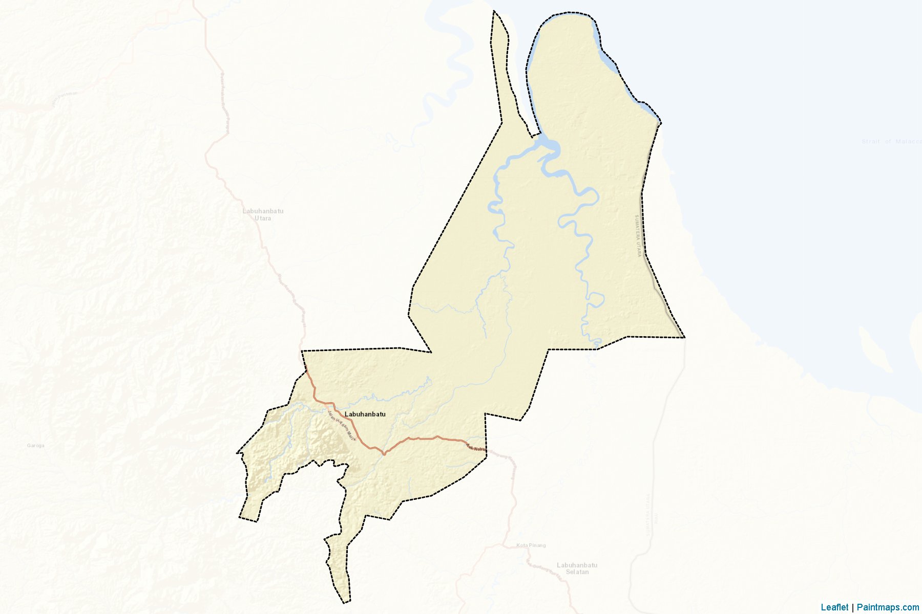 Labuhanbatu Selatan (Kuzey Sumatra) Haritası Örnekleri-2