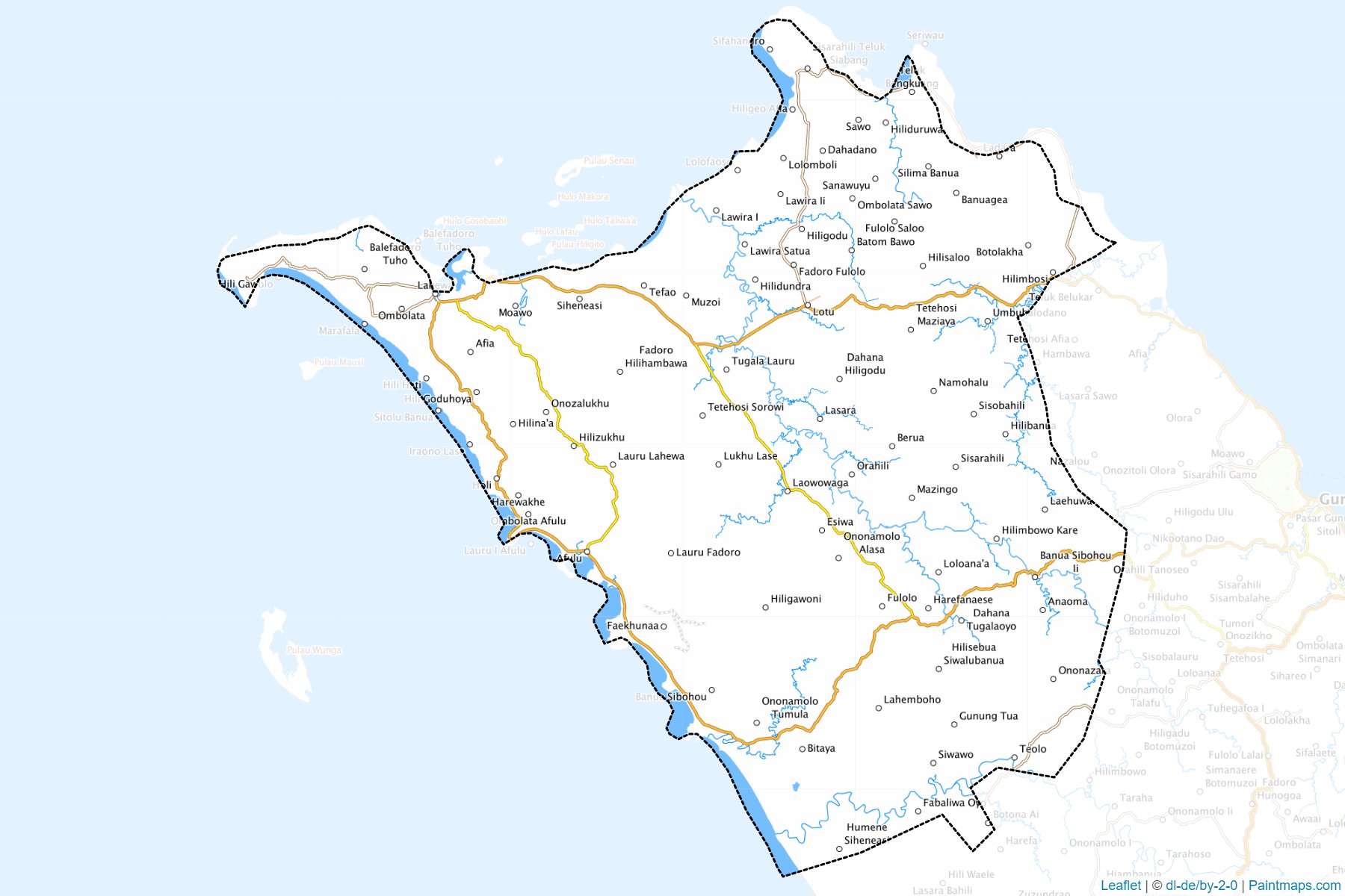 Nias Utara (North Sumatra) Map Cropping Samples-1