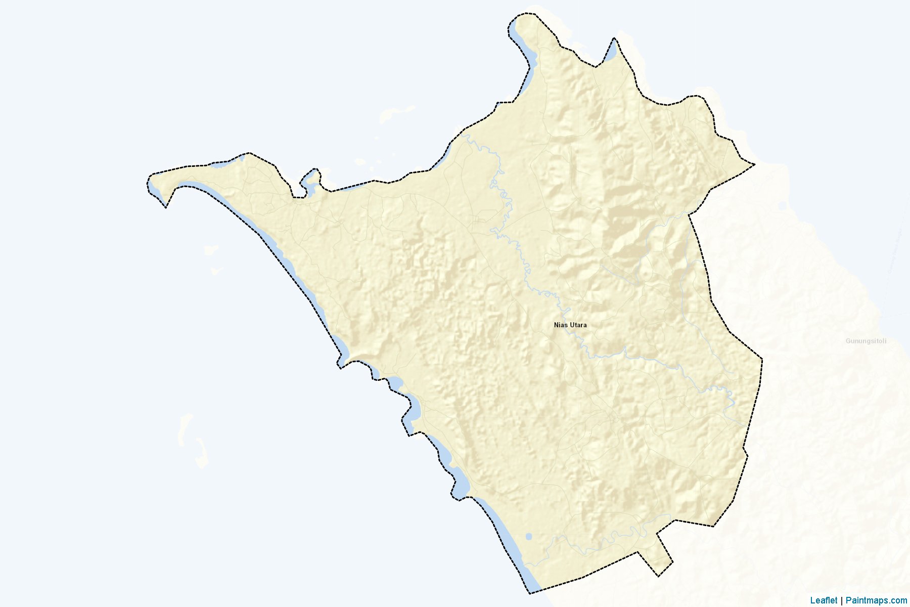 Nias Utara (North Sumatra) Map Cropping Samples-2