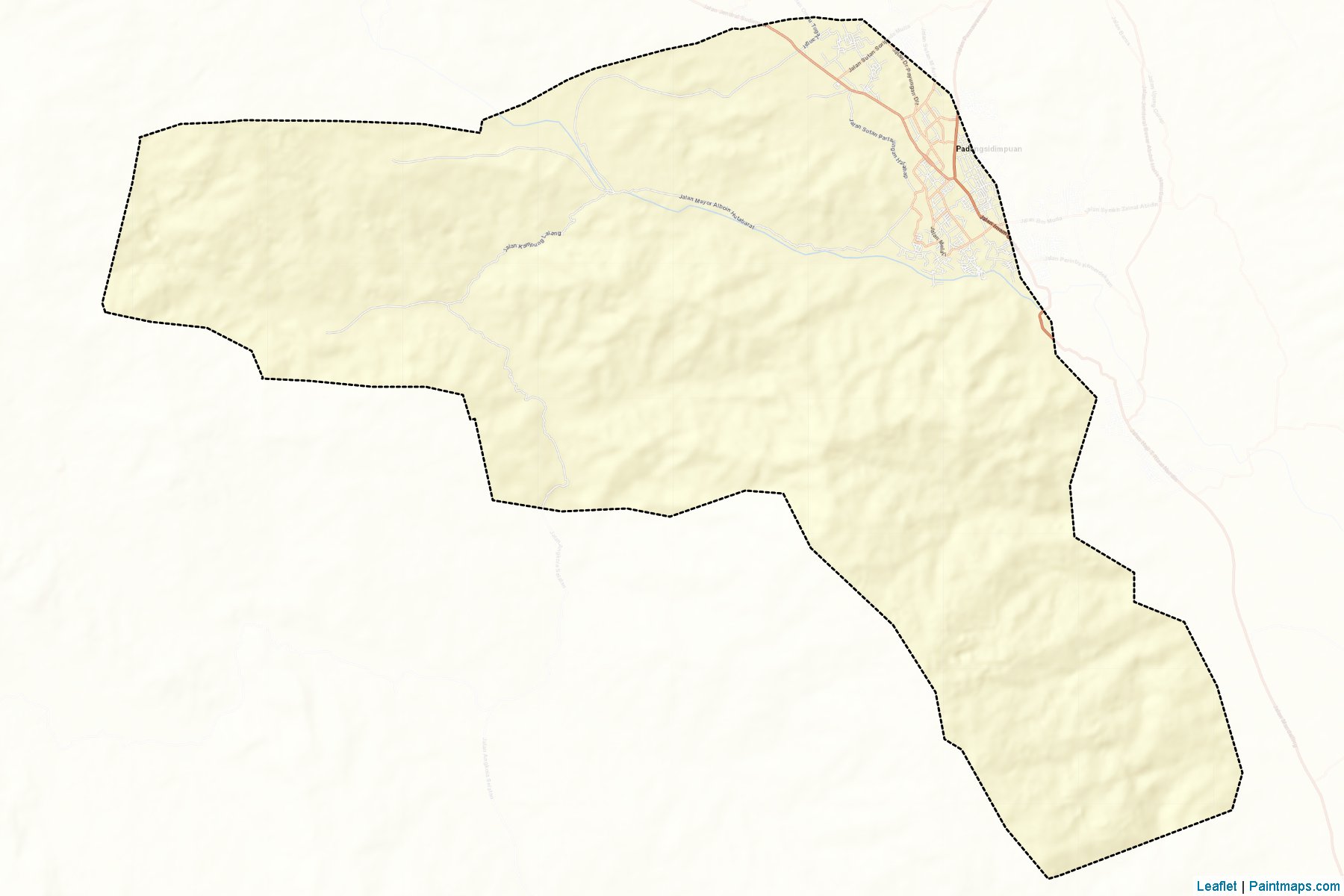 Padang Sidempuan (North Sumatra) Map Cropping Samples-2