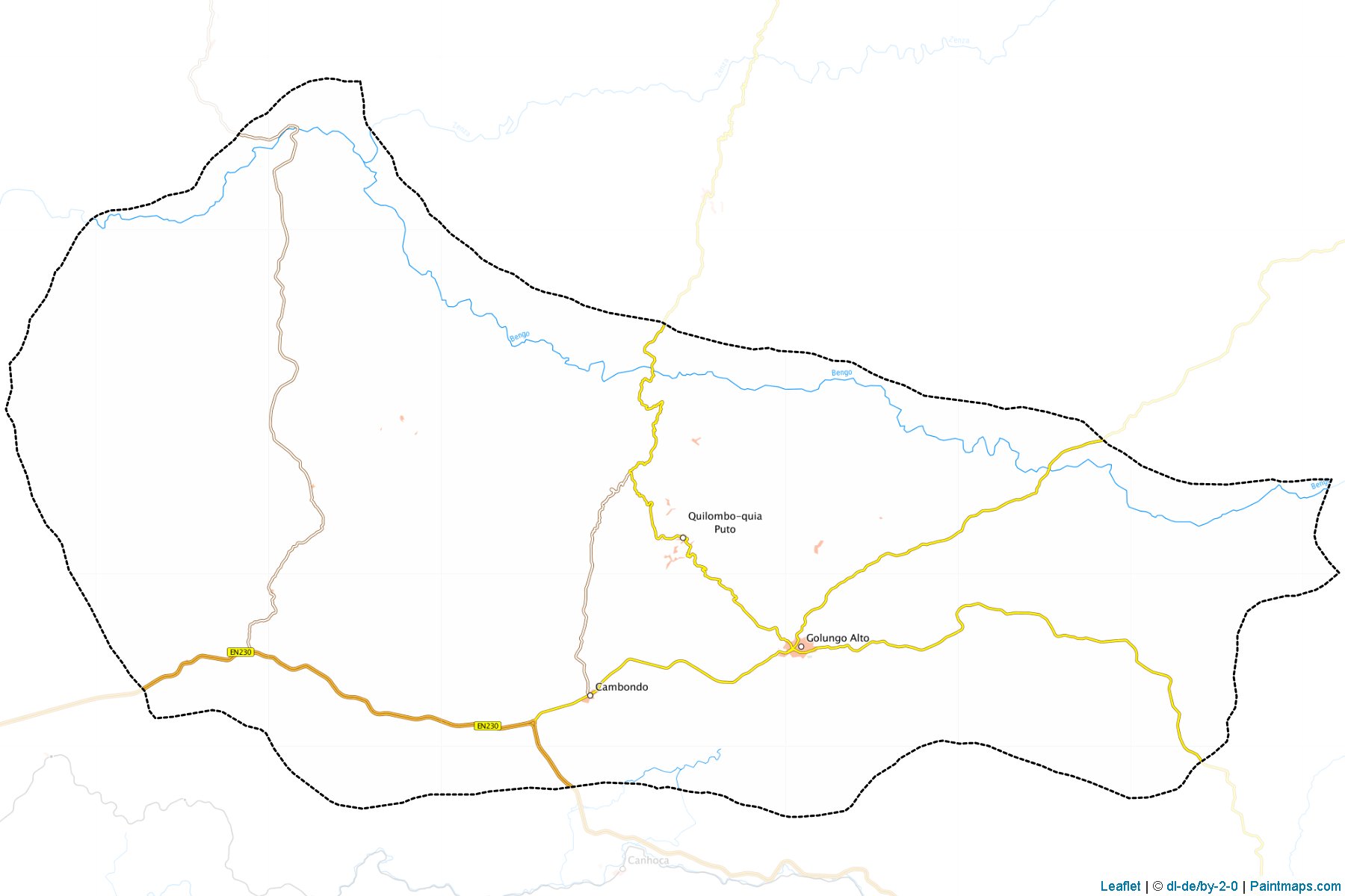 Golungo Alto (Cuanza Norte Bölgesi) Haritası Örnekleri-1