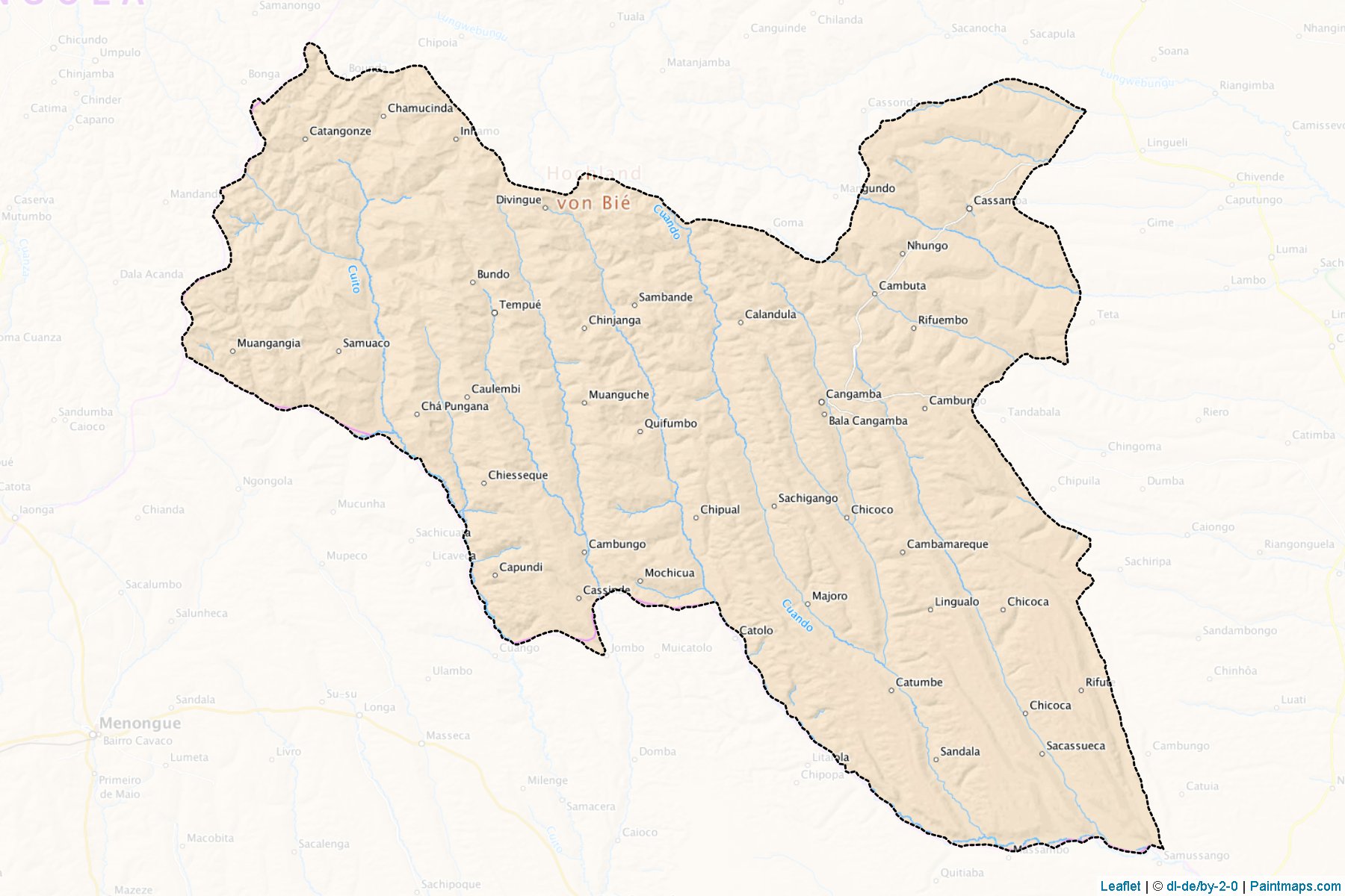 Luxazes (Moxico Bölgesi) Haritası Örnekleri-1