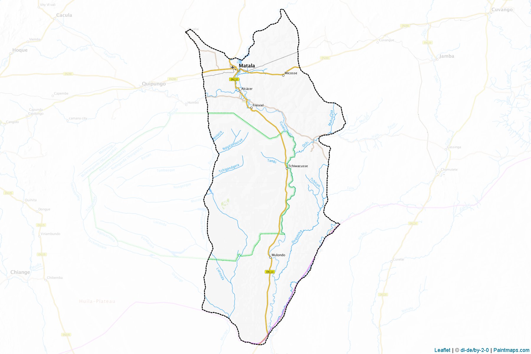 Muestras de recorte de mapas Matala (Huíla)-1