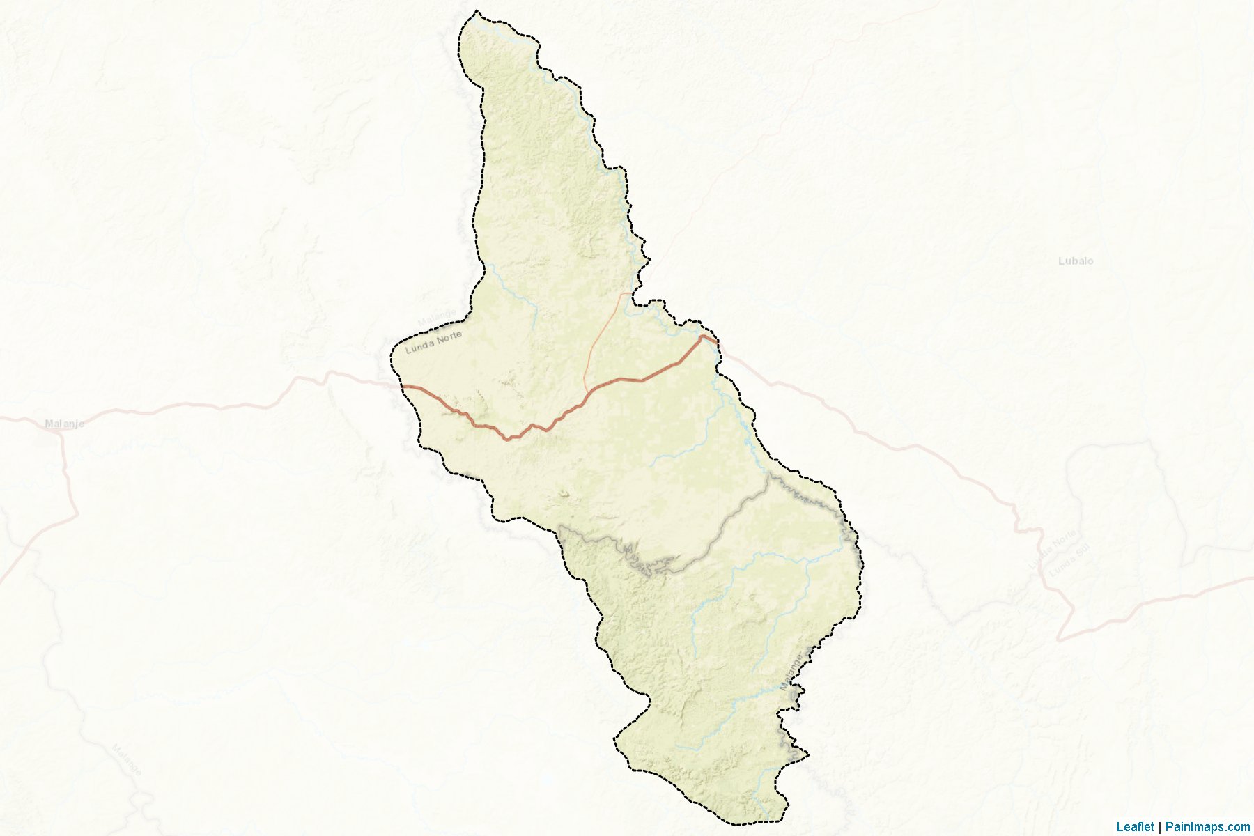 Xa-Muteba (Lunda Norte Bölgesi) Haritası Örnekleri-2