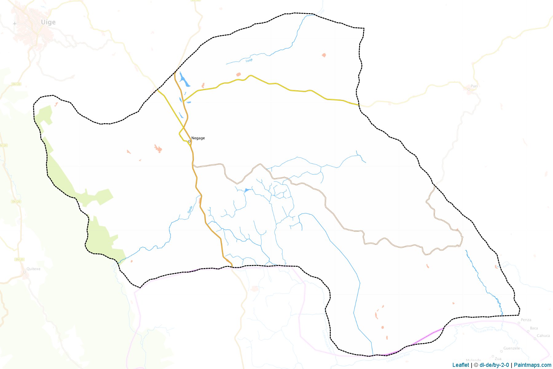 Muestras de recorte de mapas Negage (Uíge)-1