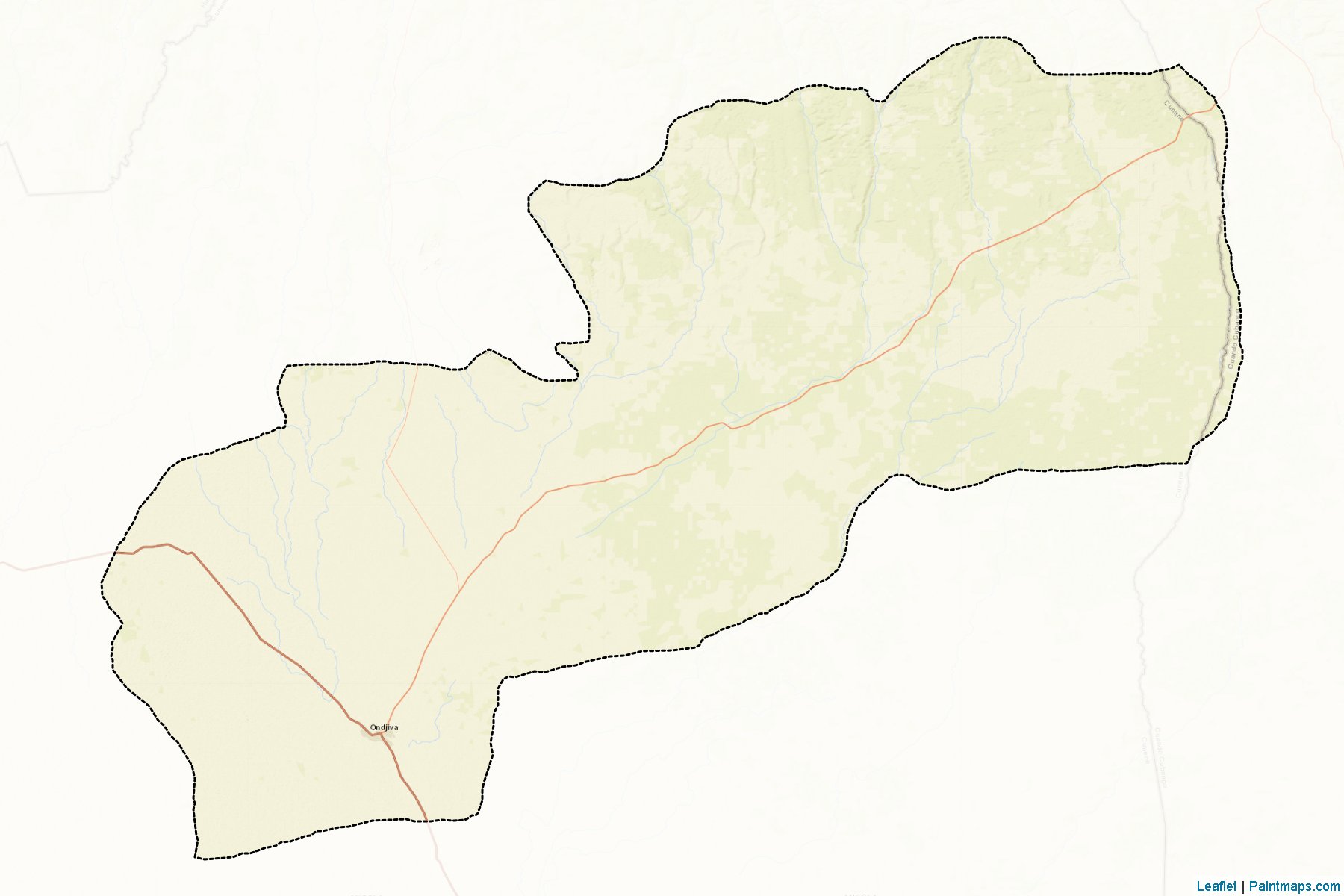 Muestras de recorte de mapas Kwanyama (Cunene)-2