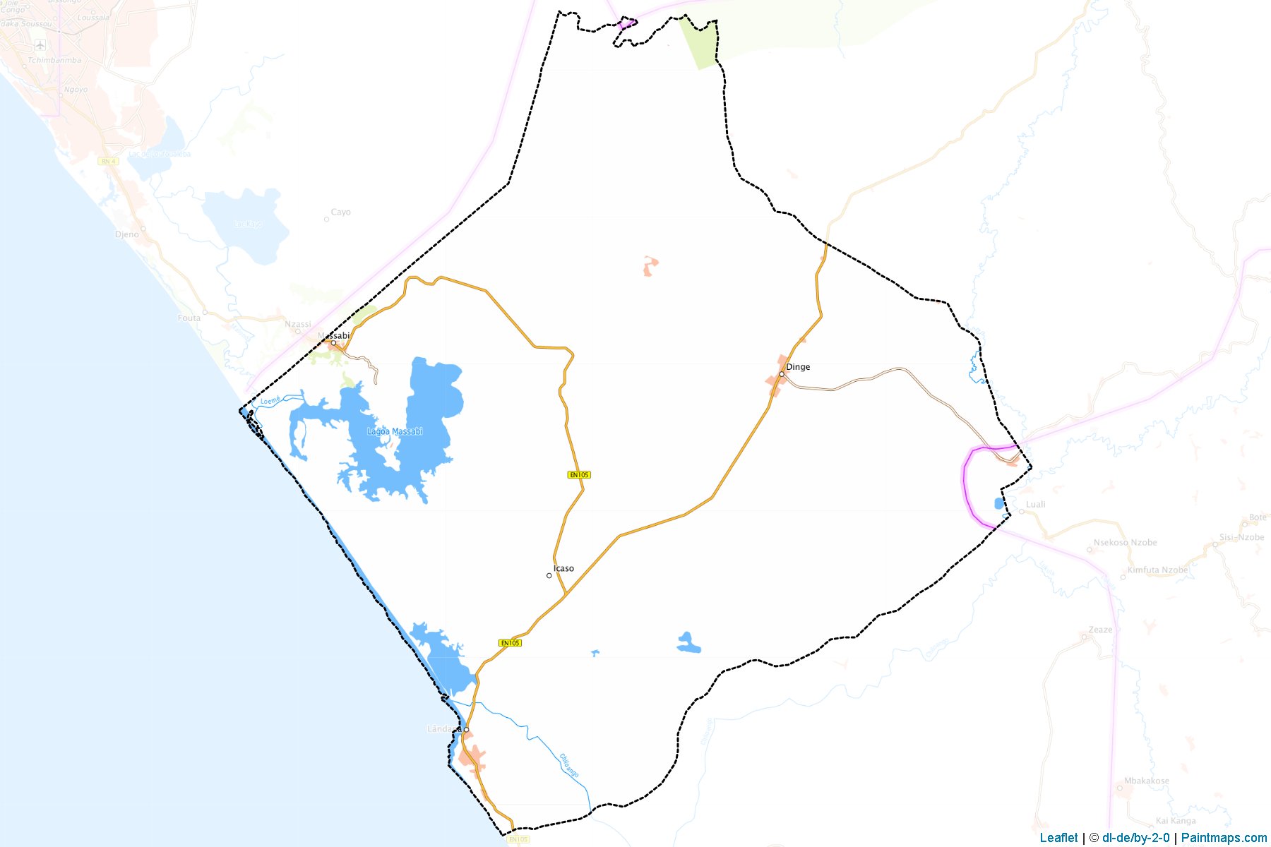 Landana (Cabinda Bölgesi) Haritası Örnekleri-1