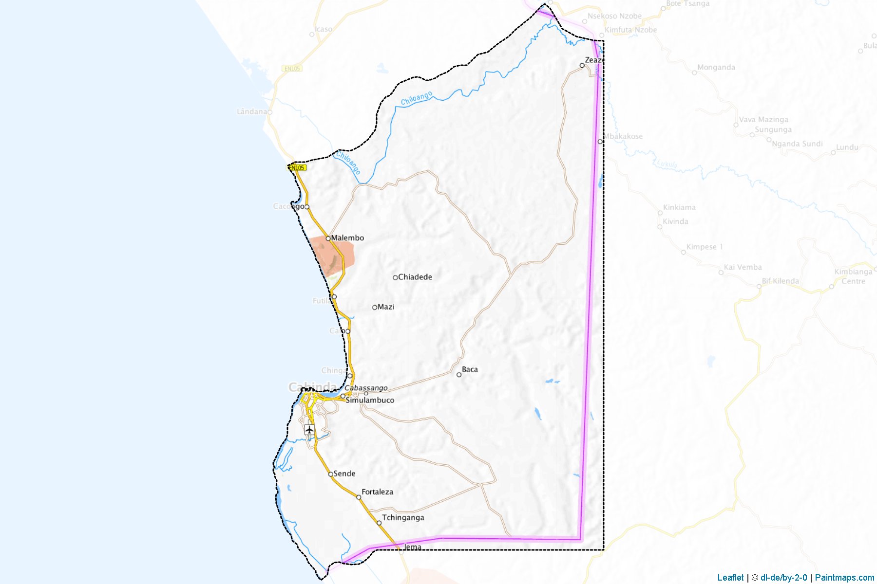 Muestras de recorte de mapas Cabinda (Cabinda)-1