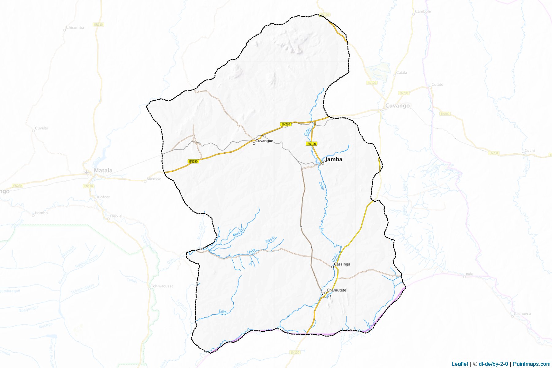 Muestras de recorte de mapas Jamba (Huíla)-1