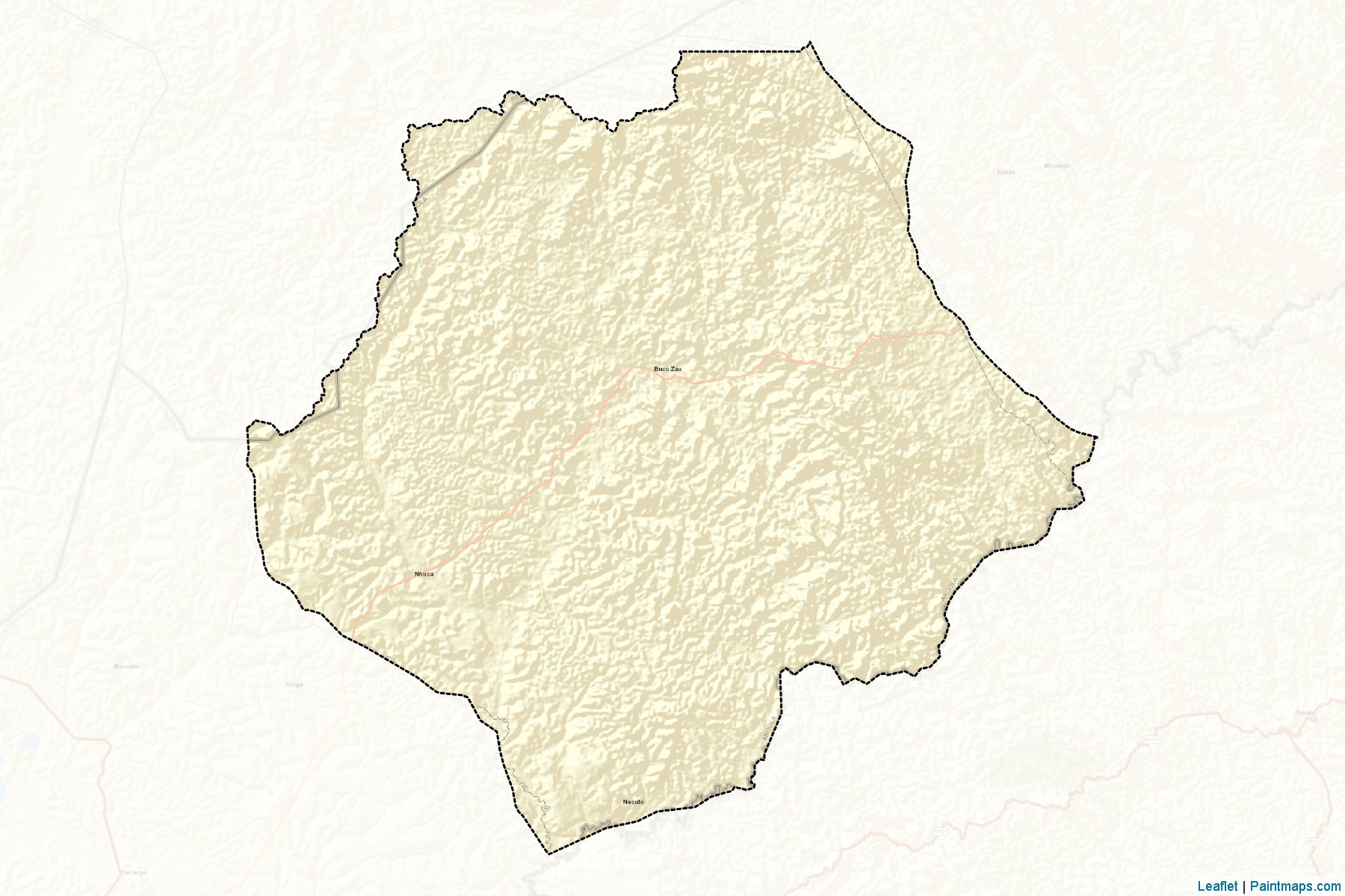 Muestras de recorte de mapas Buco Zau (Cabinda)-2