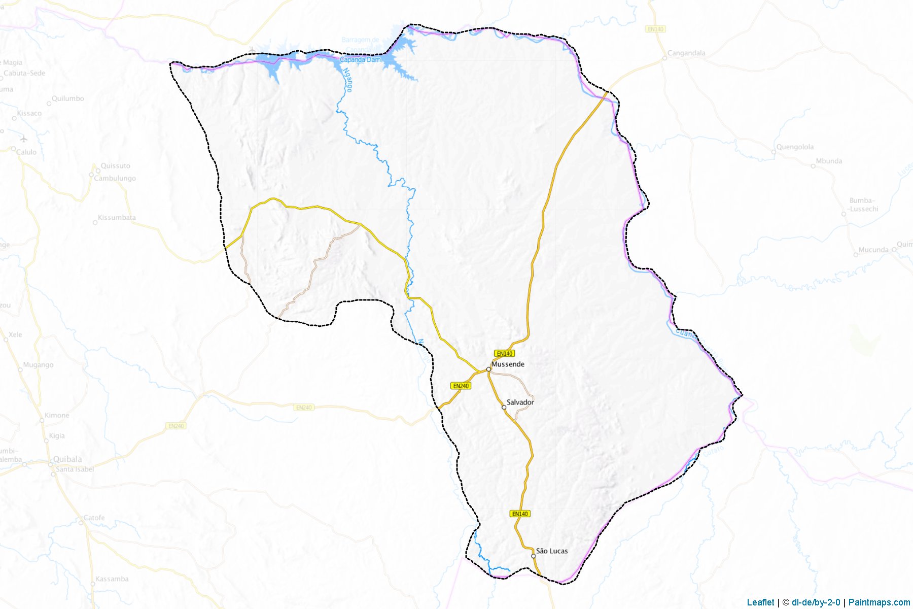 Muestras de recorte de mapas Mussende (Cuanza Sul)-1