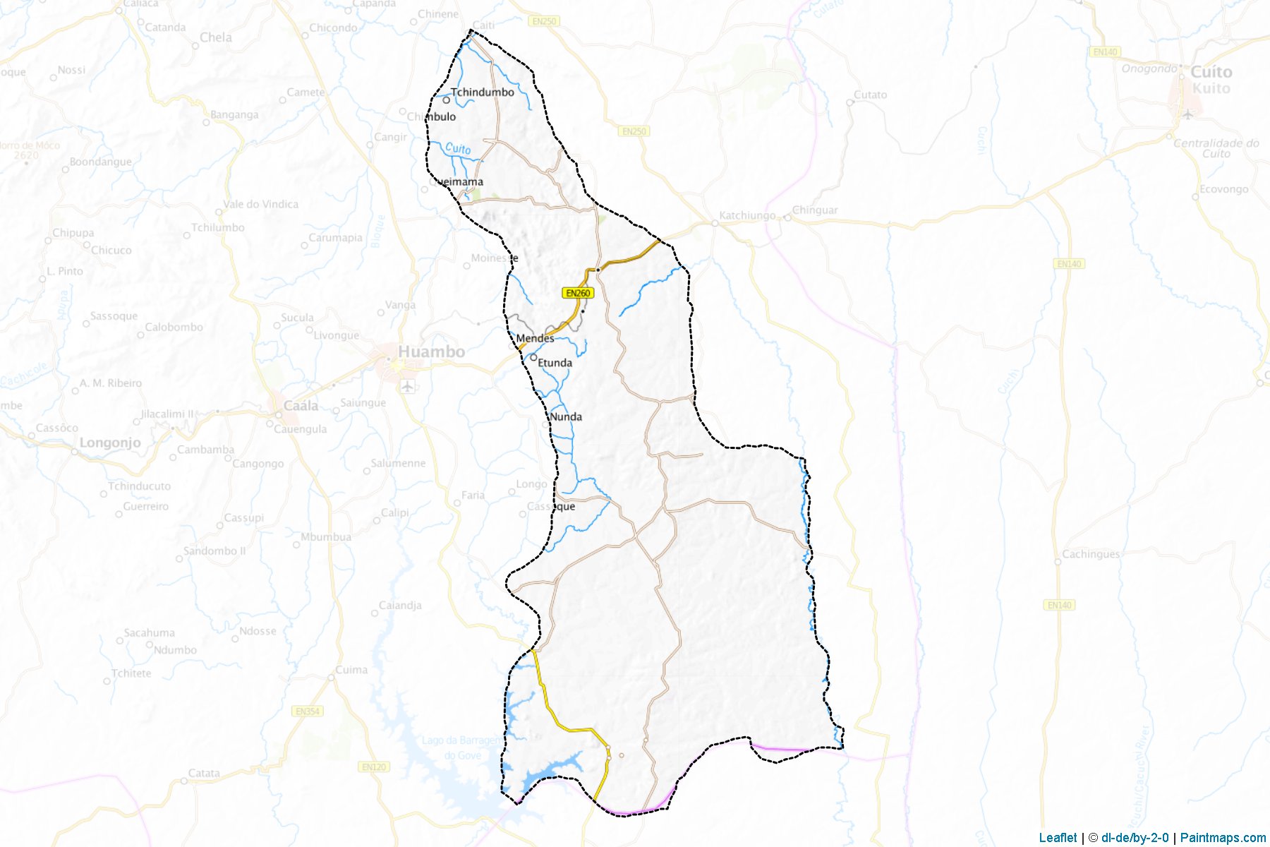 Muestras de recorte de mapas Thicala-Thilohanga (Huambo)-1