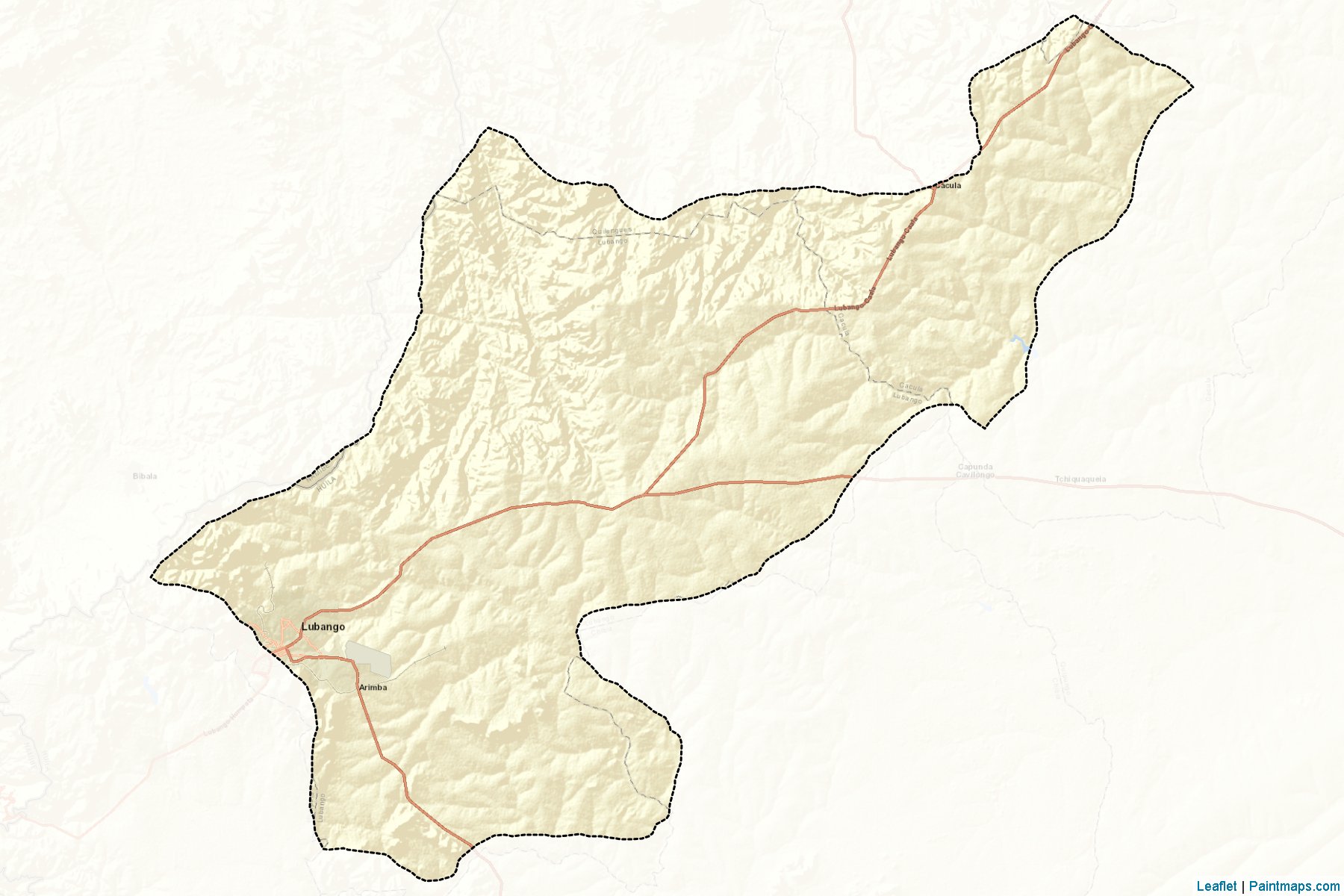 Lubango (Huíla Bölgesi) Haritası Örnekleri-2