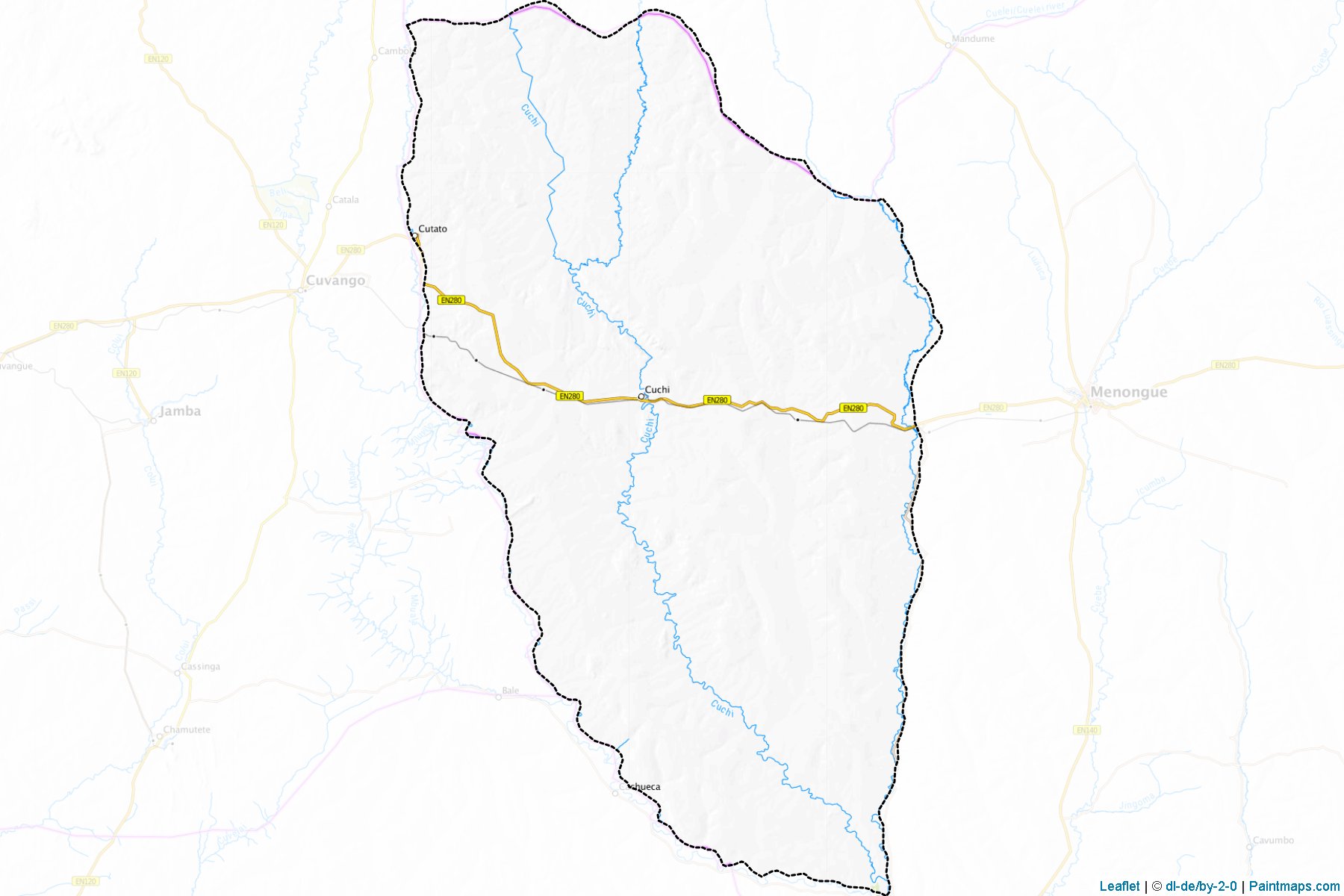 Muestras de recorte de mapas Kuchi (Cuando Cubango)-1