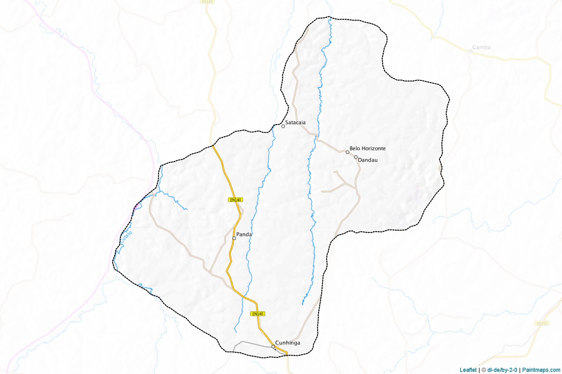 Muestras de recorte de mapas Kunhinga (Bié)-1