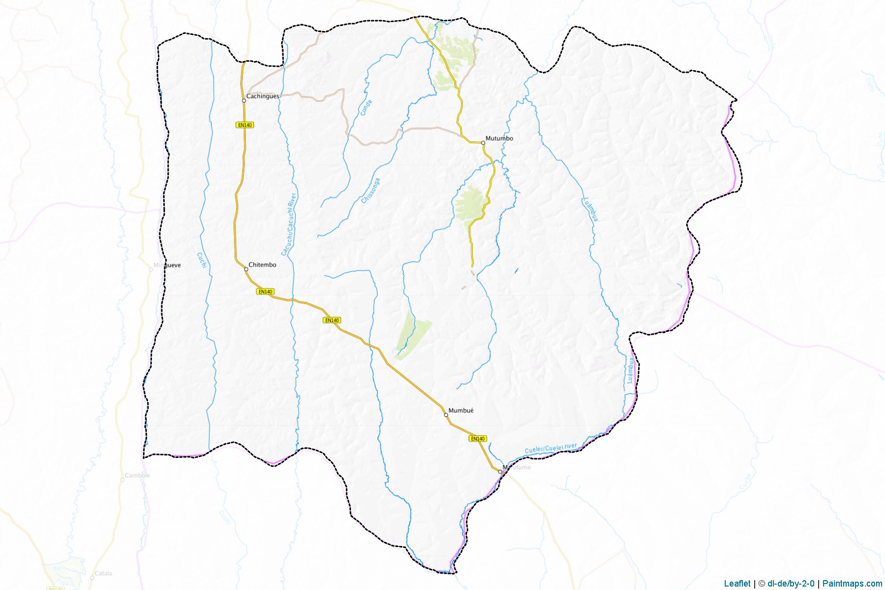 Muestras de recorte de mapas Chitembo (Bié)-1