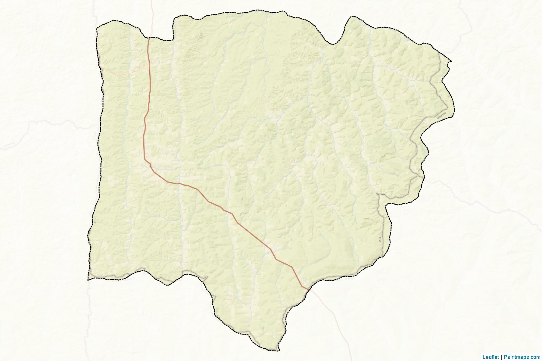 Muestras de recorte de mapas Chitembo (Bié)-2