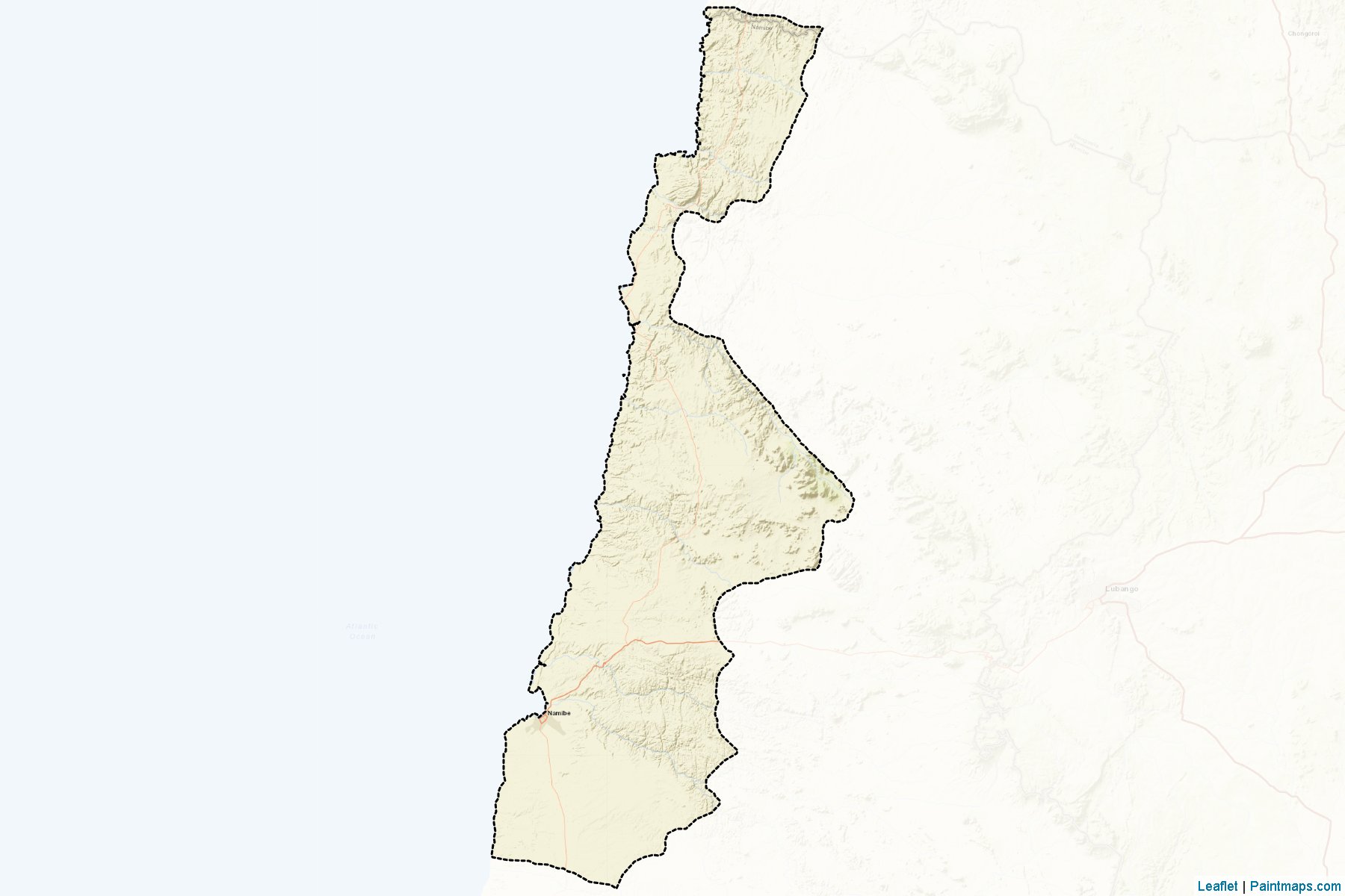 Namibe (Namibe) Map Cropping Samples-2