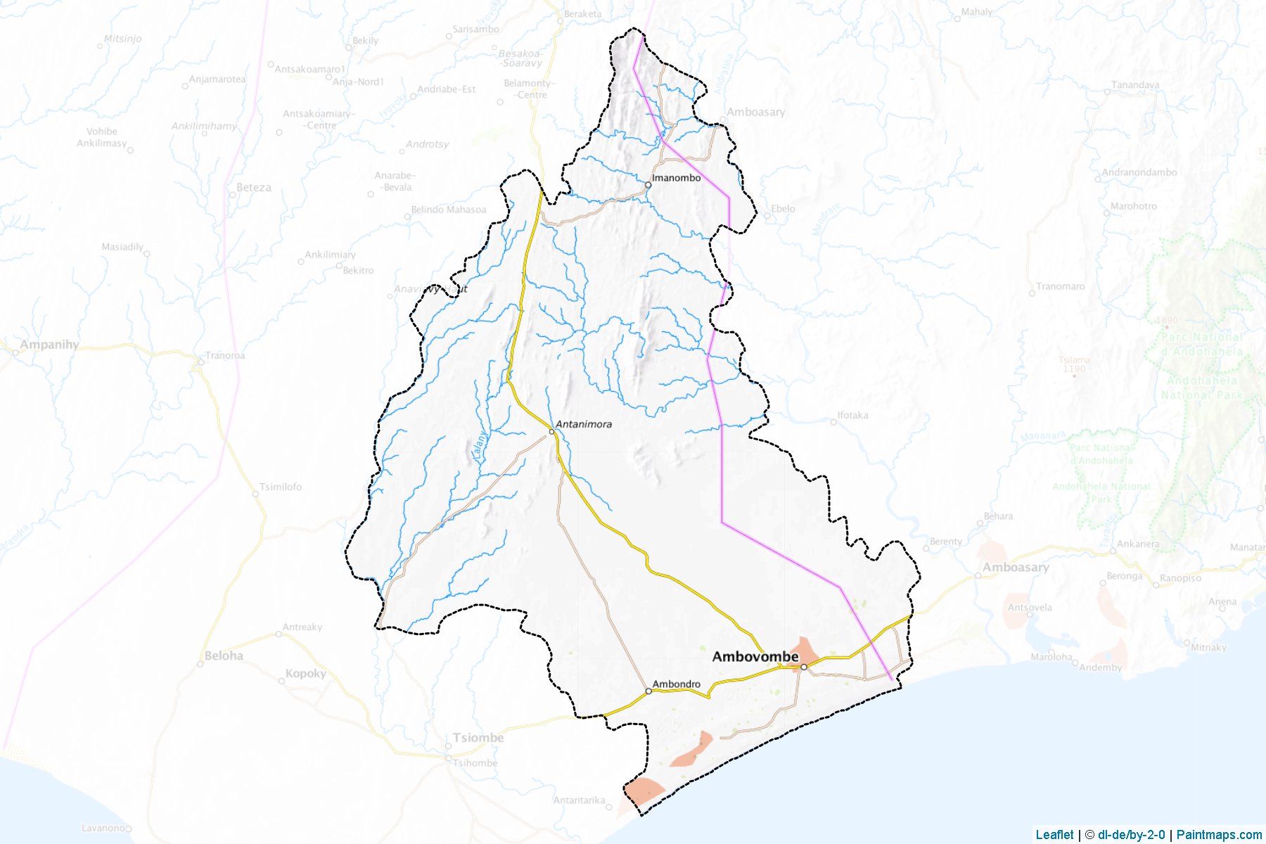 Ambovombe (Androy) Haritası Örnekleri-1