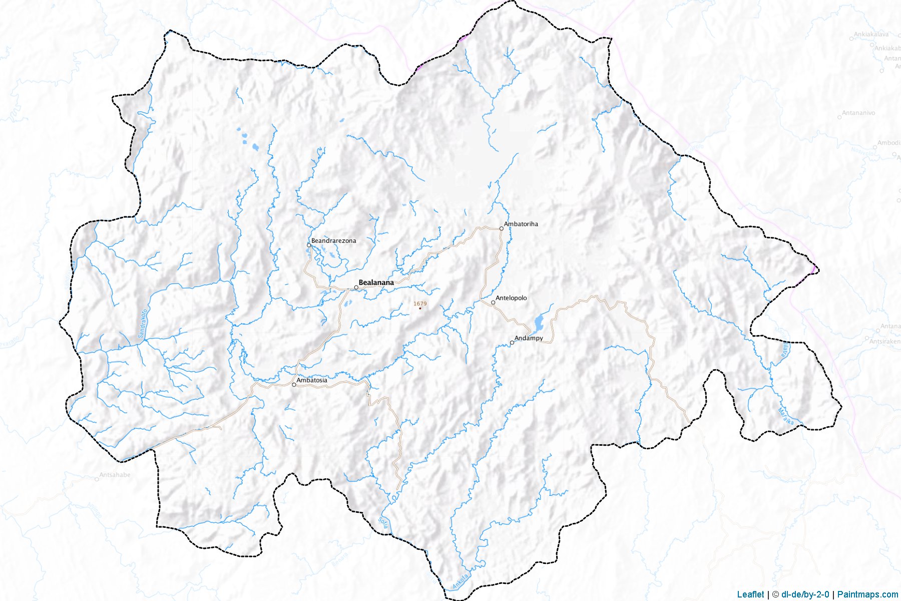 Bealanana (Mahajanga) Map Cropping Samples-1