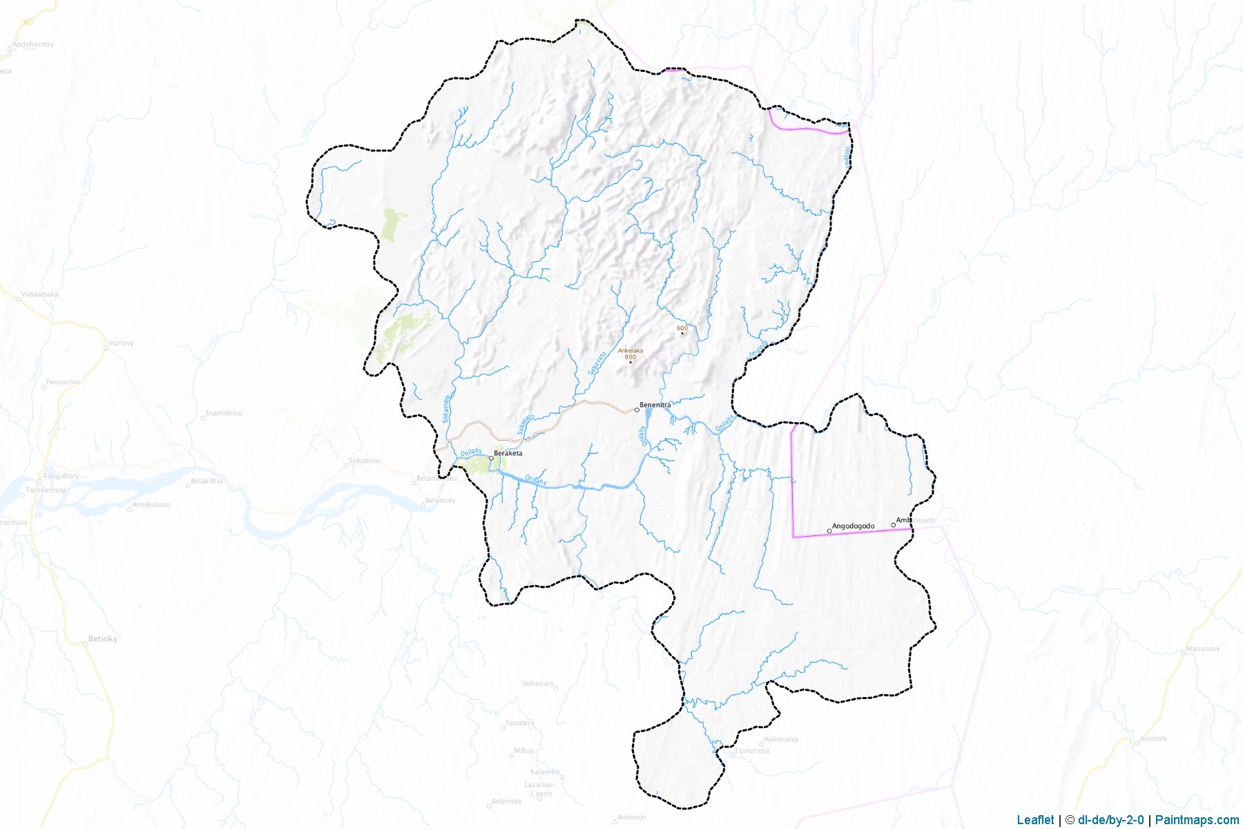 Muestras de recorte de mapas Benenitra (Atsimo-Andrefana)-1