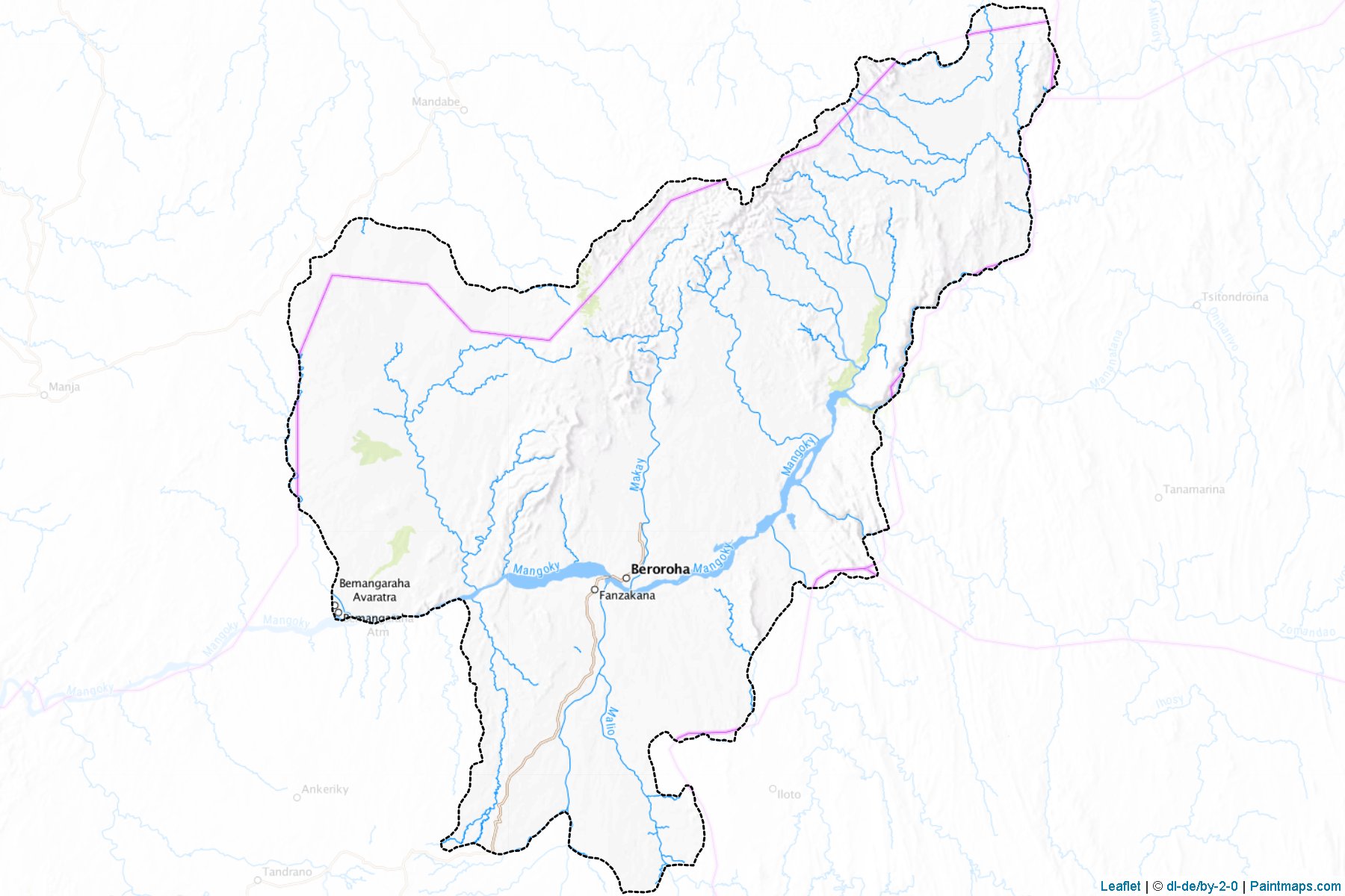 Muestras de recorte de mapas Beroroha (Atsimo-Andrefana)-1