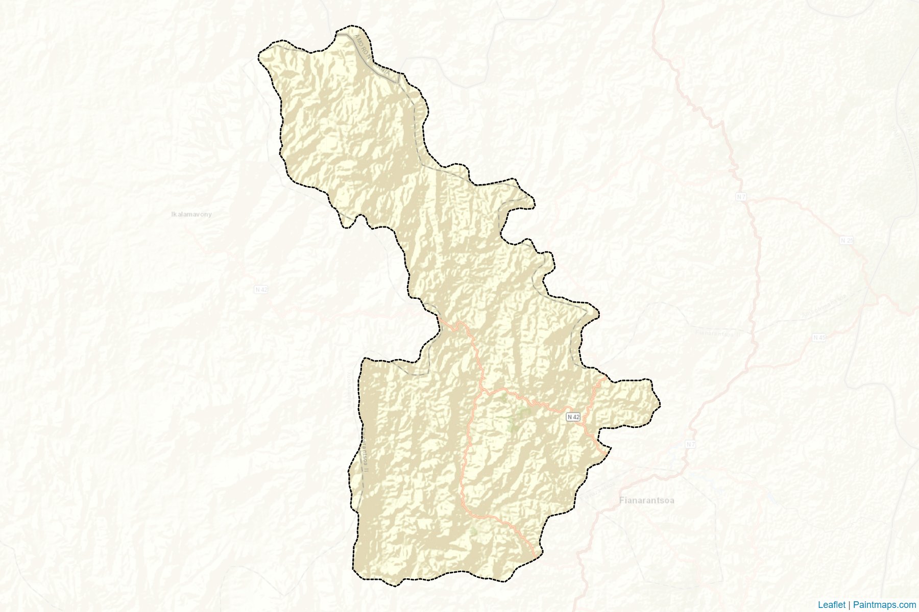 Muestras de recorte de mapas Isandra (Haute Matsiatra)-2