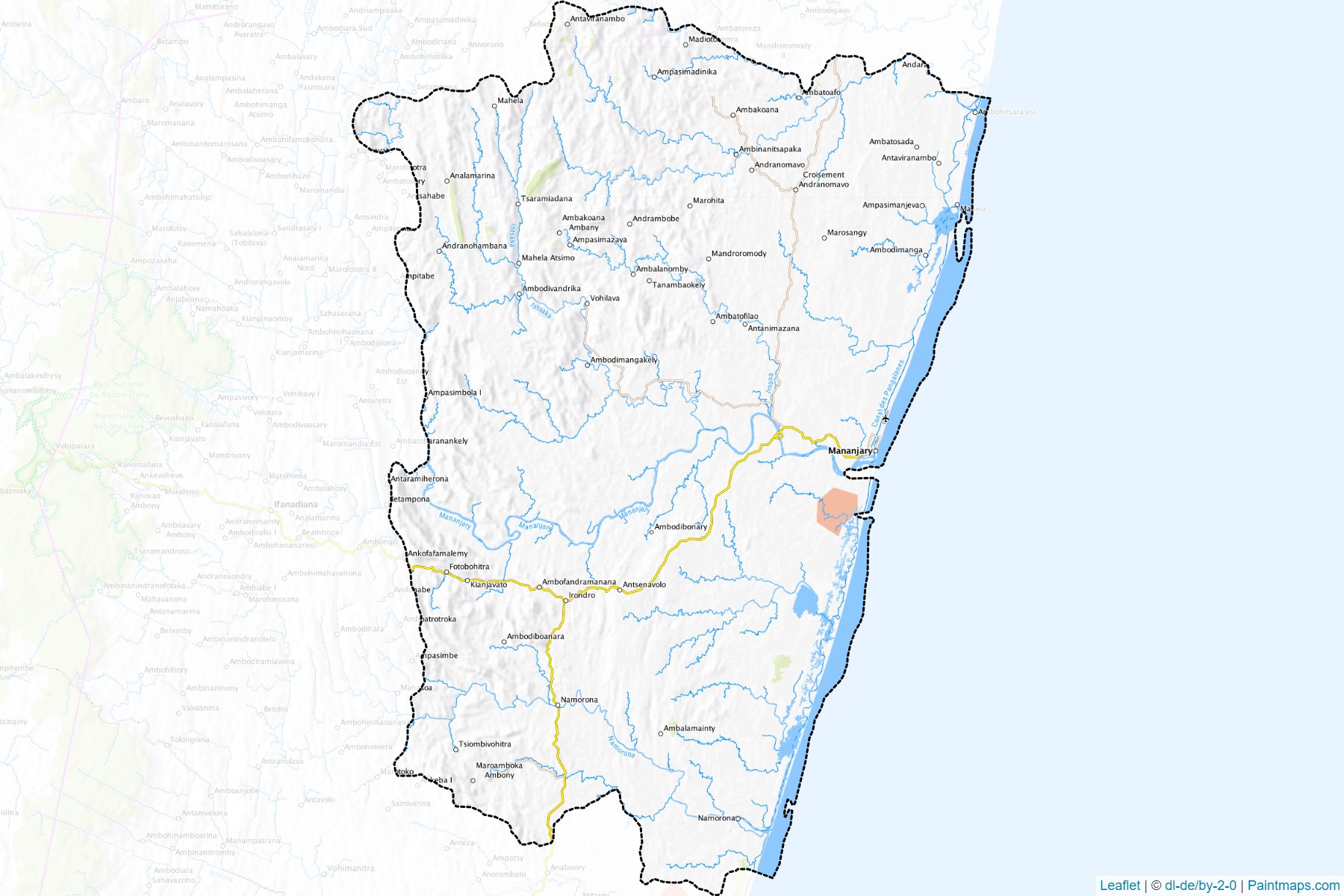 Mananjary (Fianarantsoa) Map Cropping Samples-1