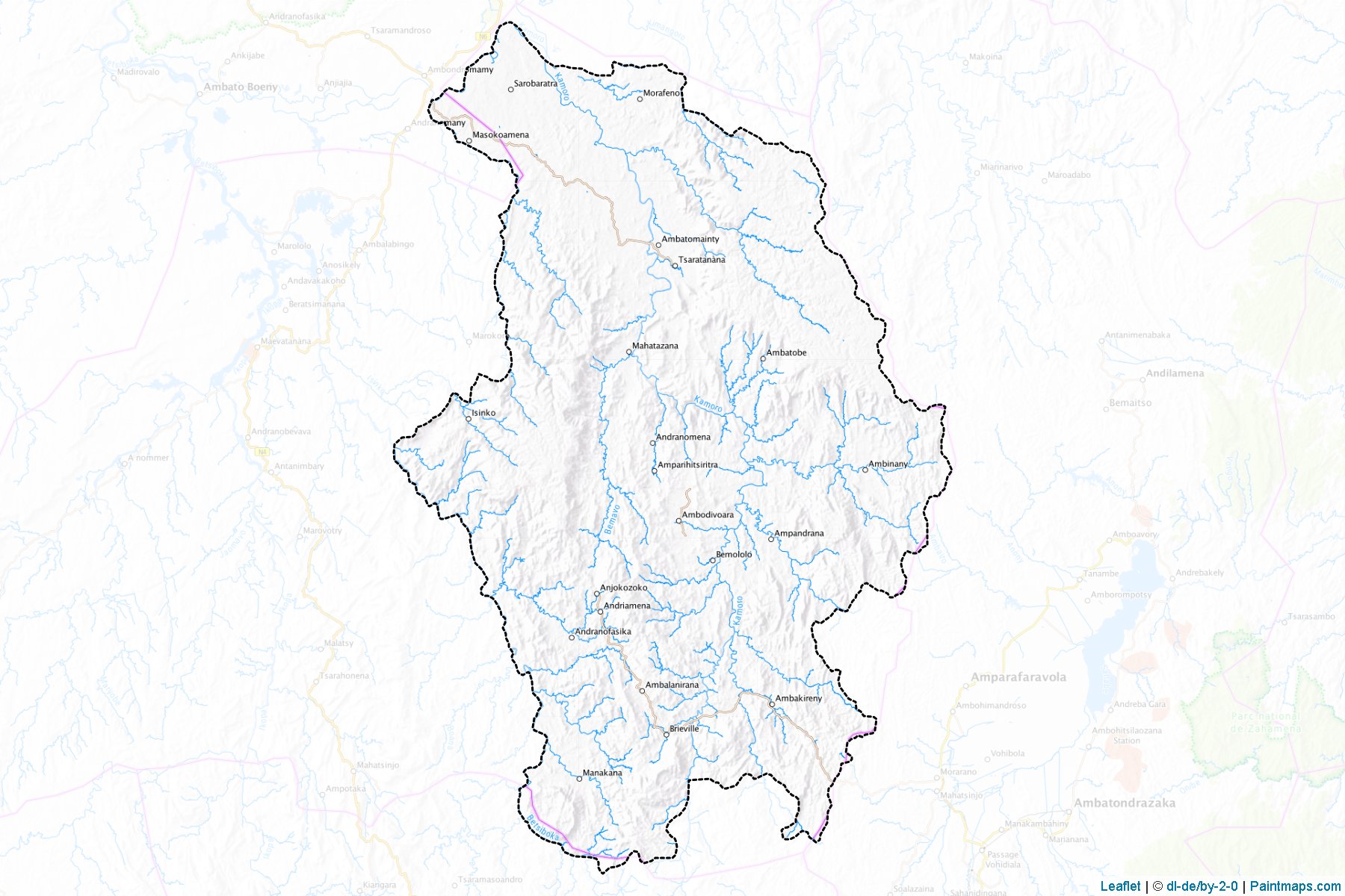 Muestras de recorte de mapas Tsaratanana (Betsiboka)-1