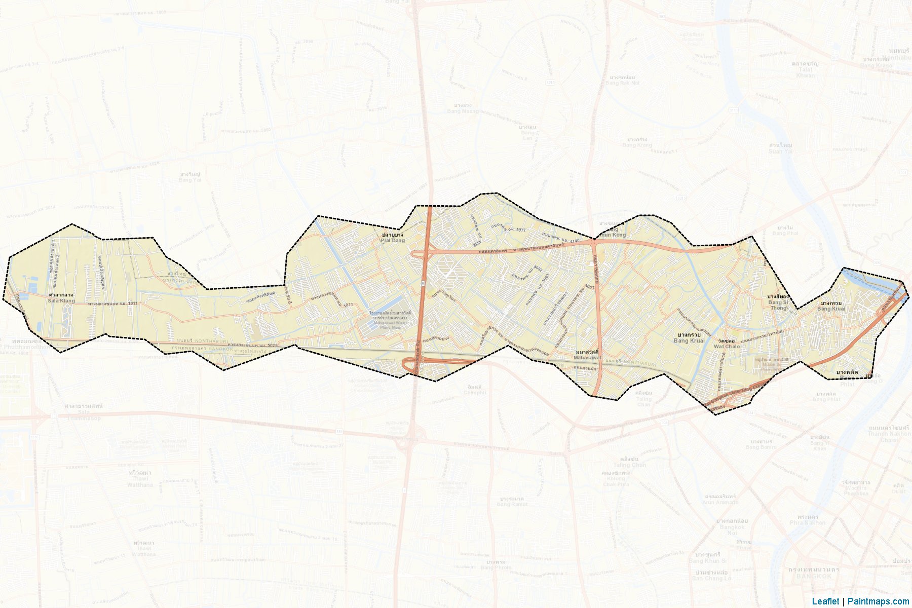 Bang Kruai (Nonthaburi) Haritası Örnekleri-2