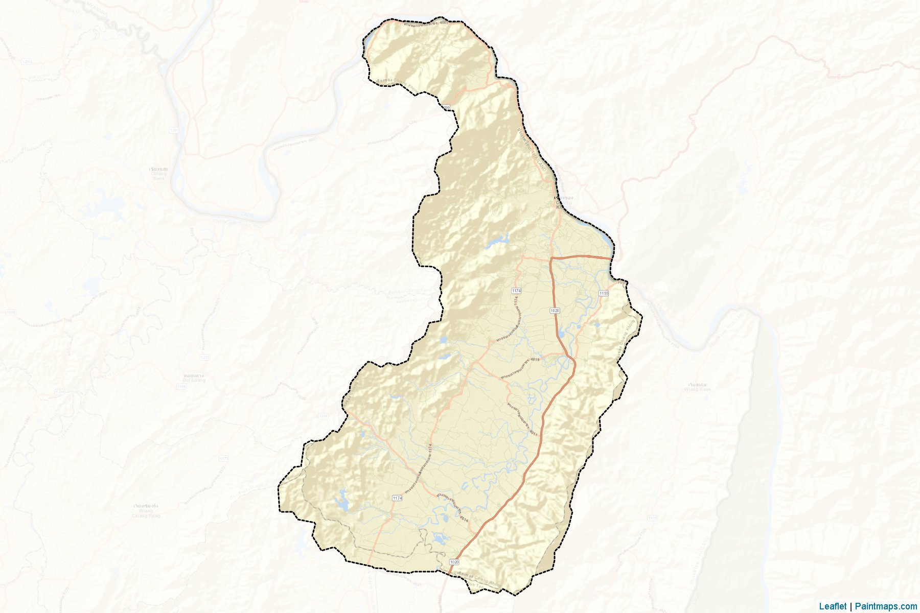 Muestras de recorte de mapas Chiang Khong (Chiang Rai)-2