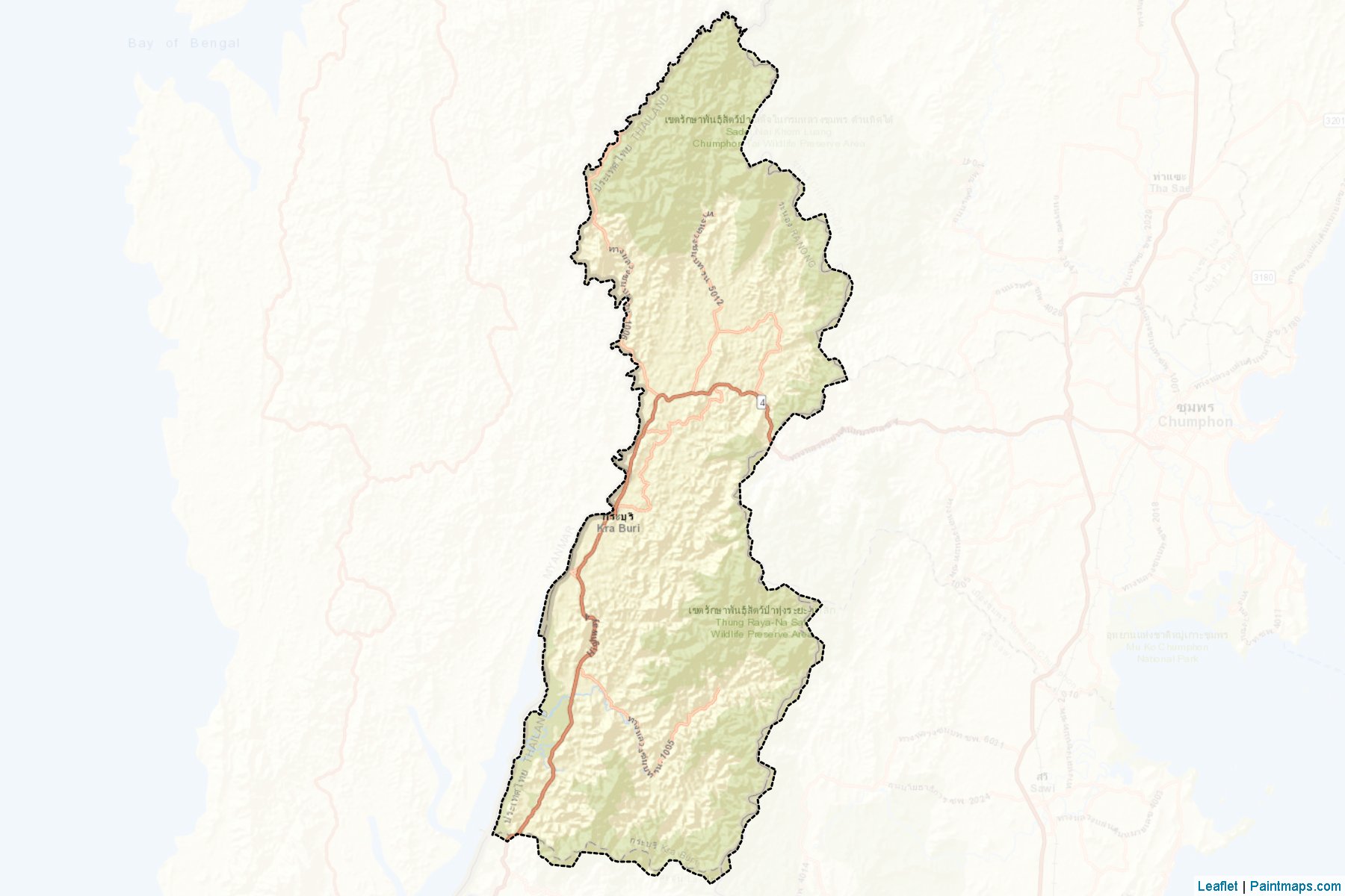 Kra Buri (Ranong) Map Cropping Samples-2