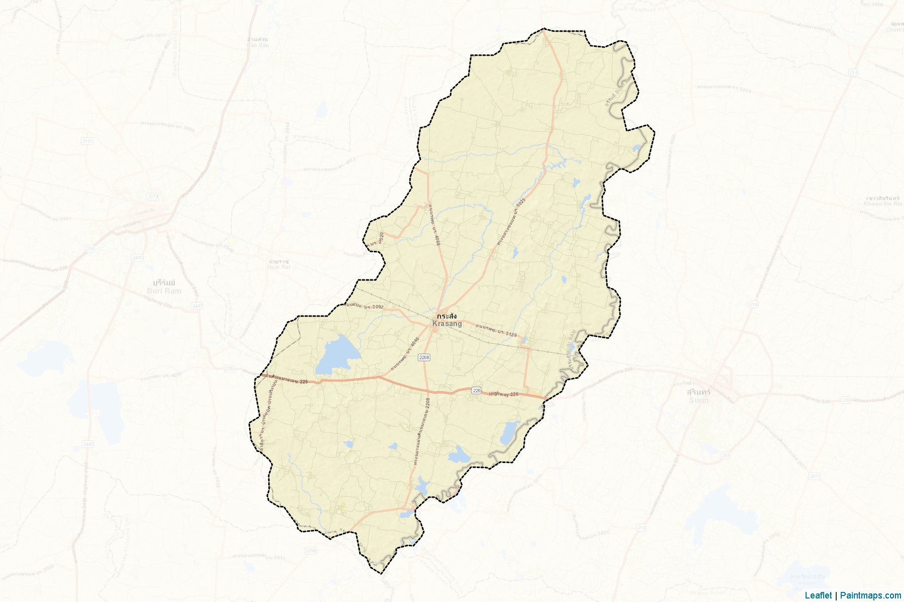 Krasang (Buriram) Map Cropping Samples-2