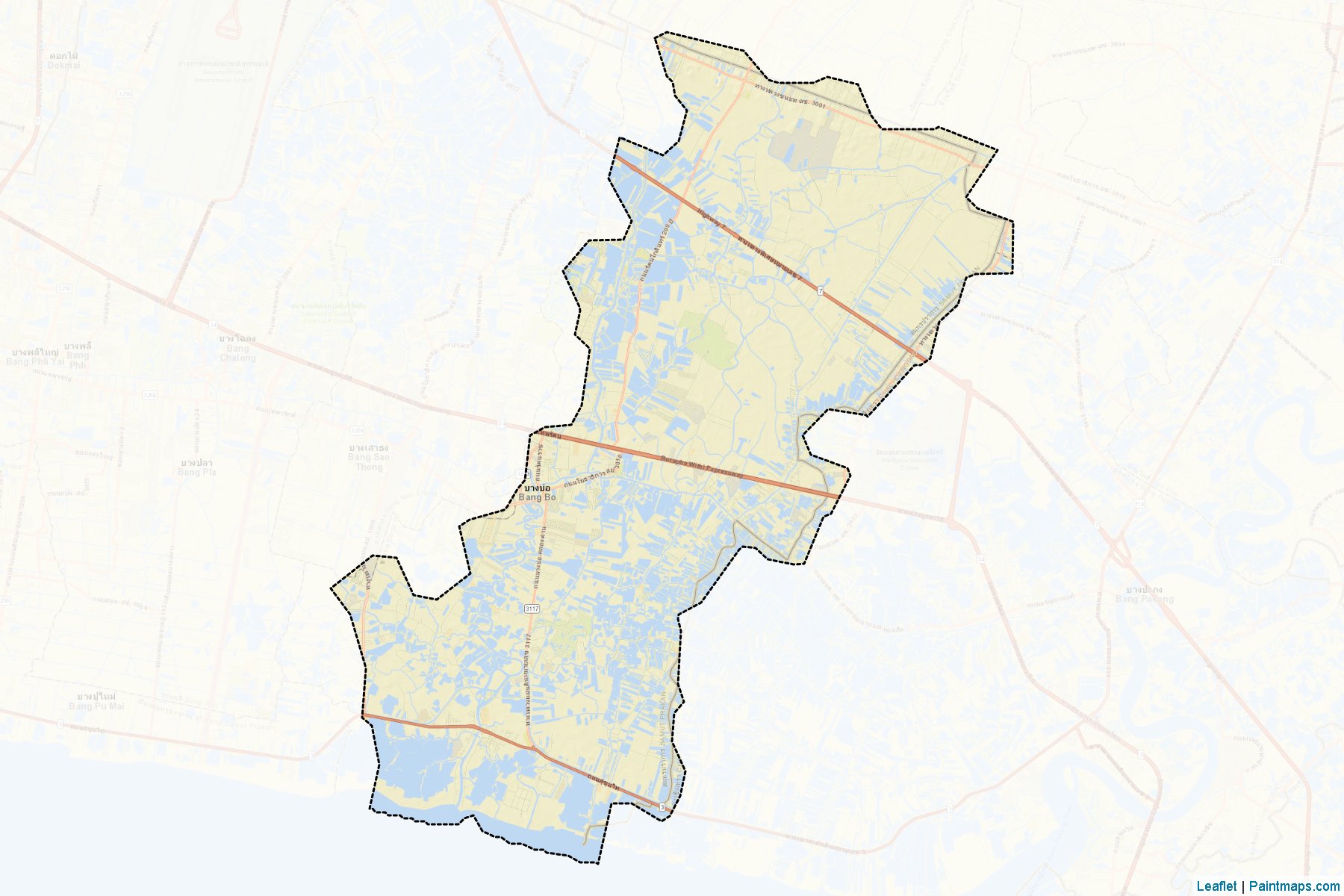 Bang Bo (Samut Prakan) Map Cropping Samples-2