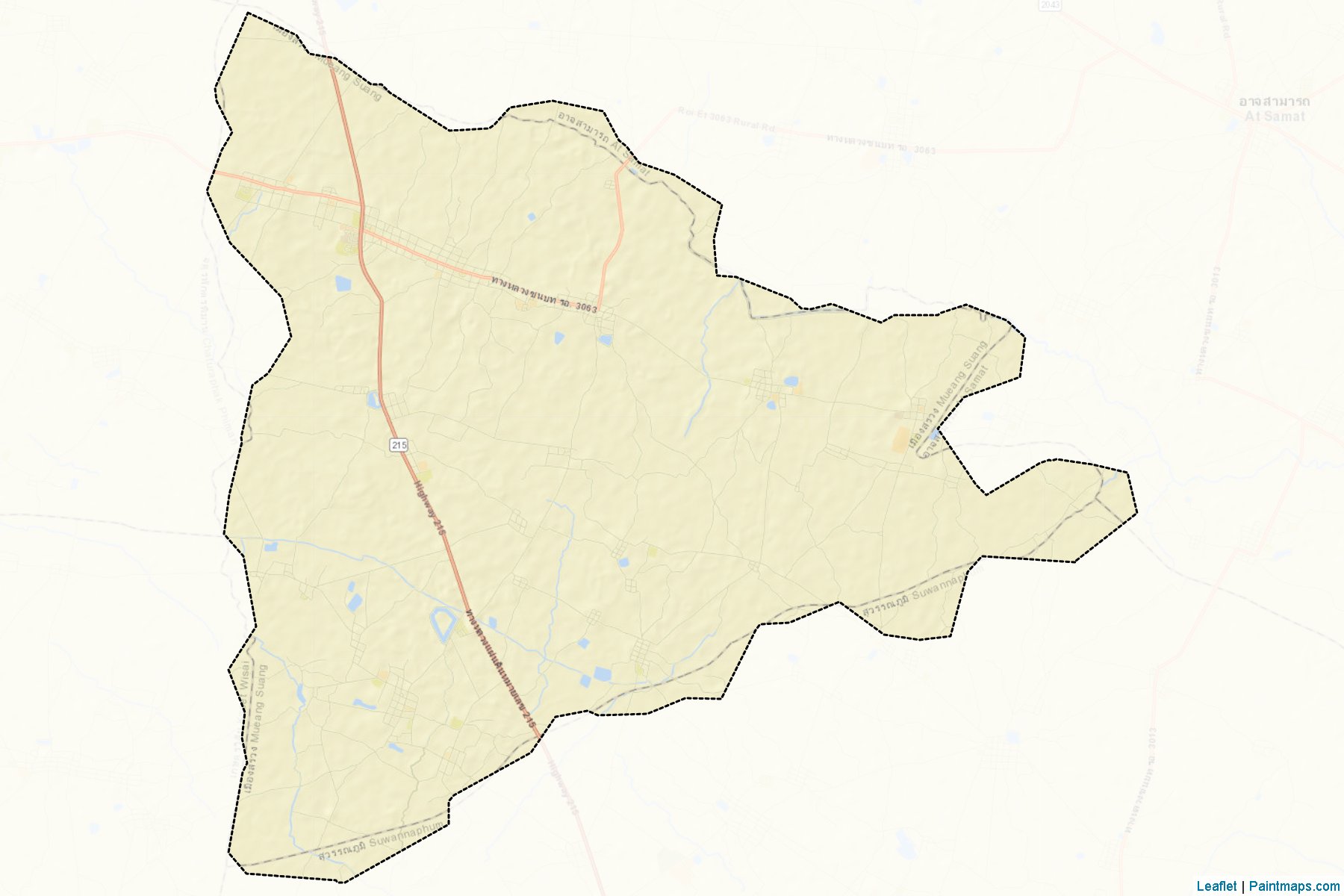 Muestras de recorte de mapas Muang Suang (Roi Et)-2