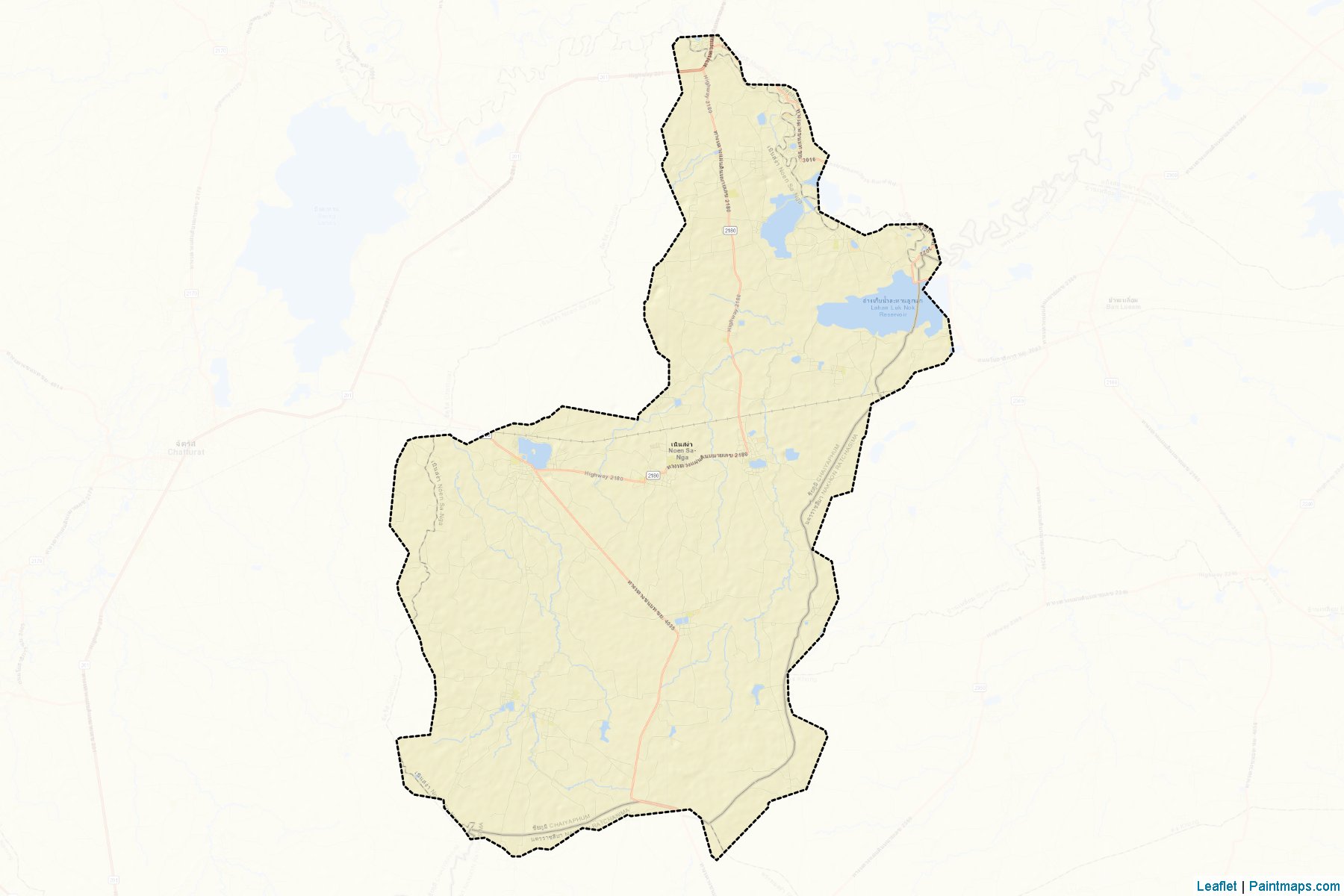 Muestras de recorte de mapas Noen Sa-nga (Nakhon Ratchasima)-2