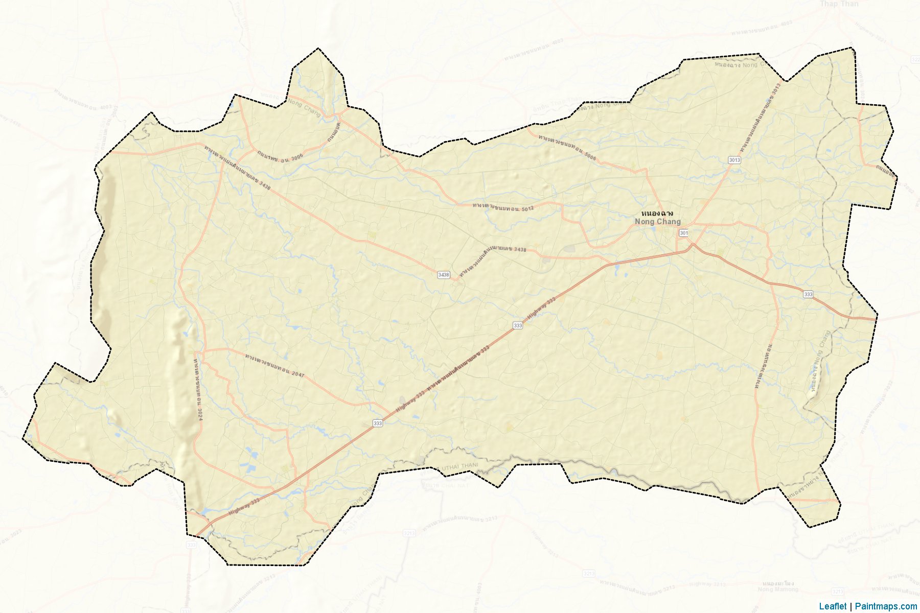 Muestras de recorte de mapas Nong Chang (Uthai Thani)-2