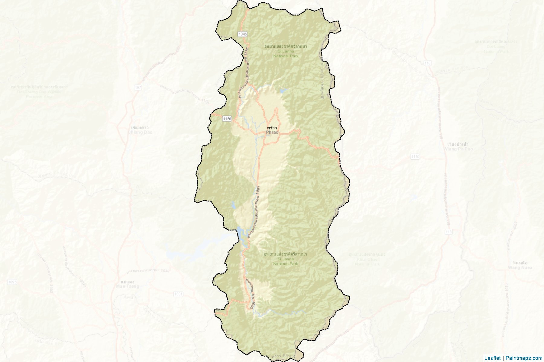 Phrao (Chiang Mai) Map Cropping Samples-2