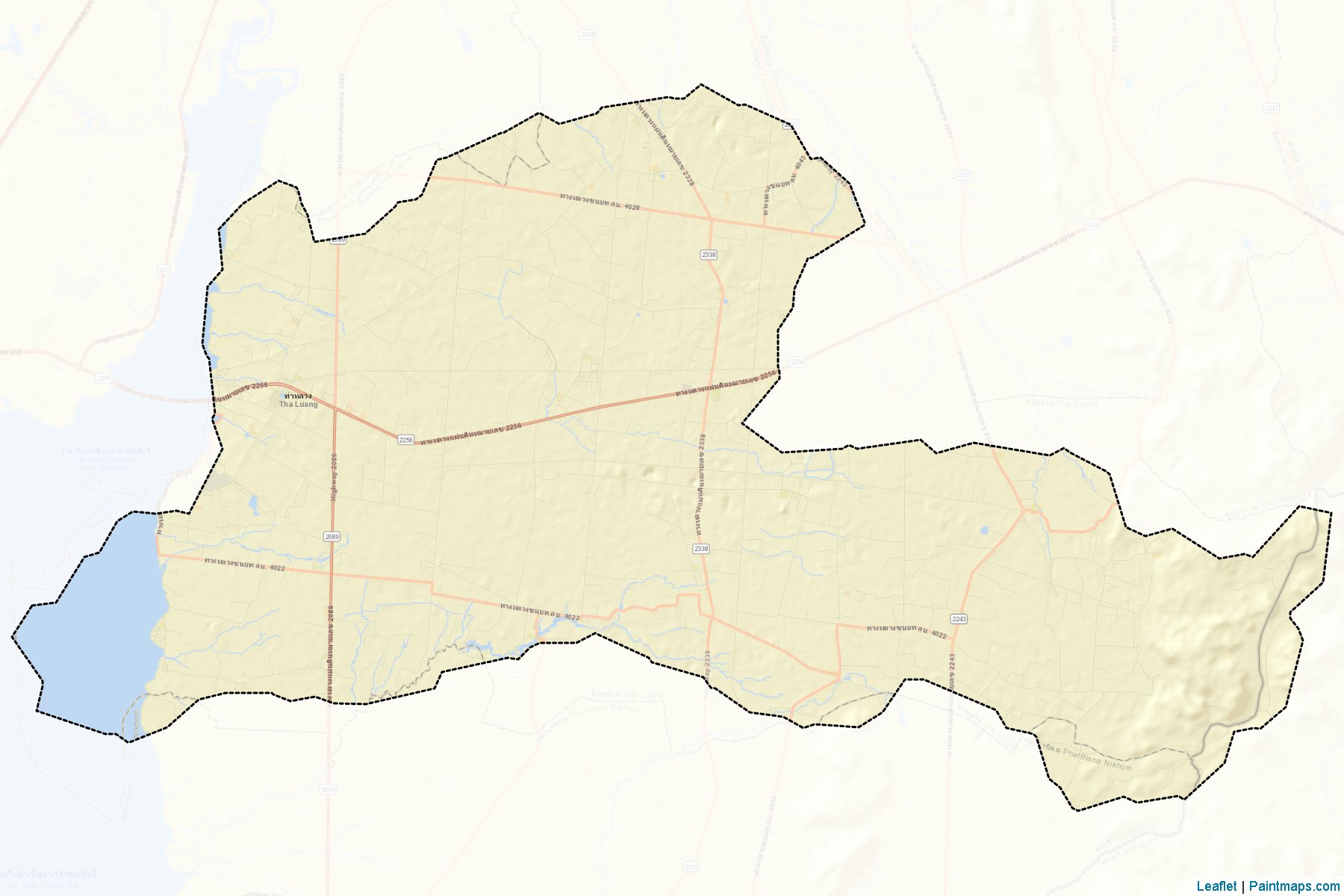 Muestras de recorte de mapas Tha Luang (Lopburi)-2