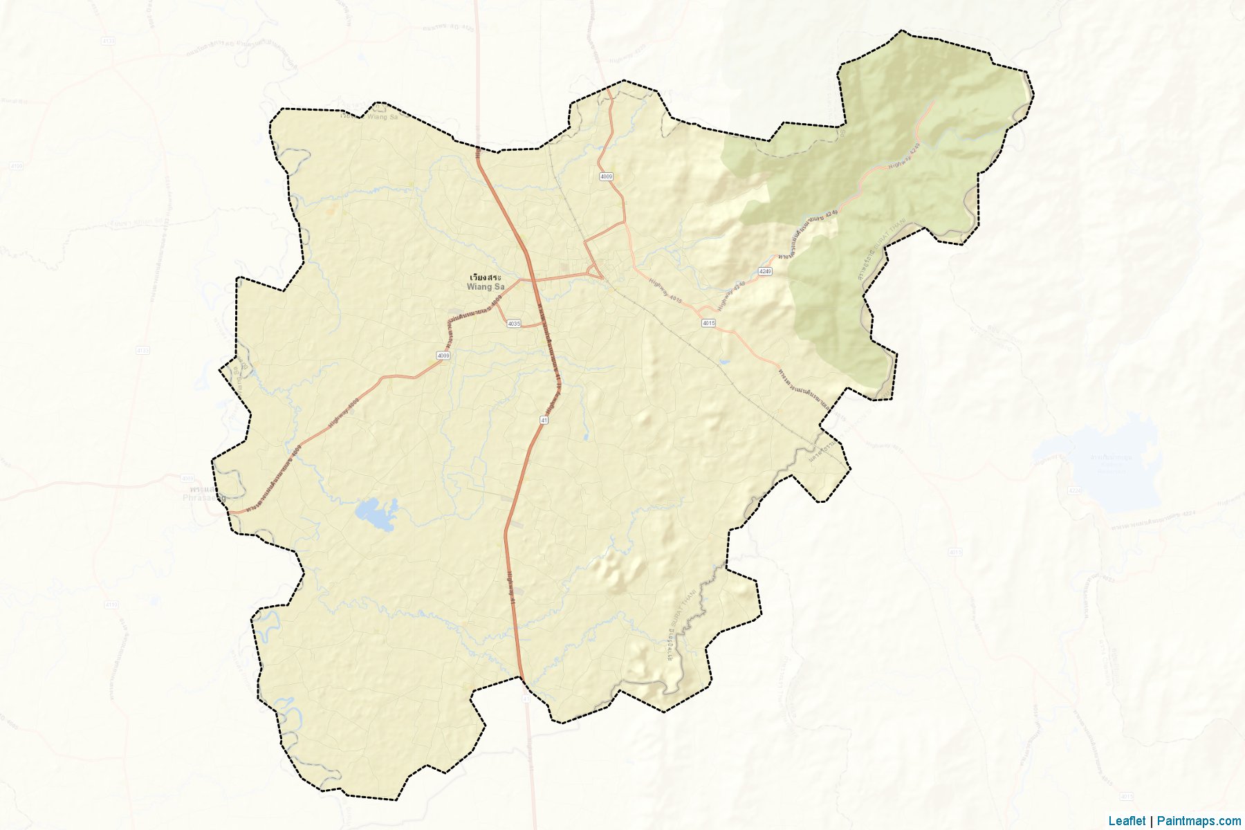 Wiang Sa (Surat Thani) Map Cropping Samples-2