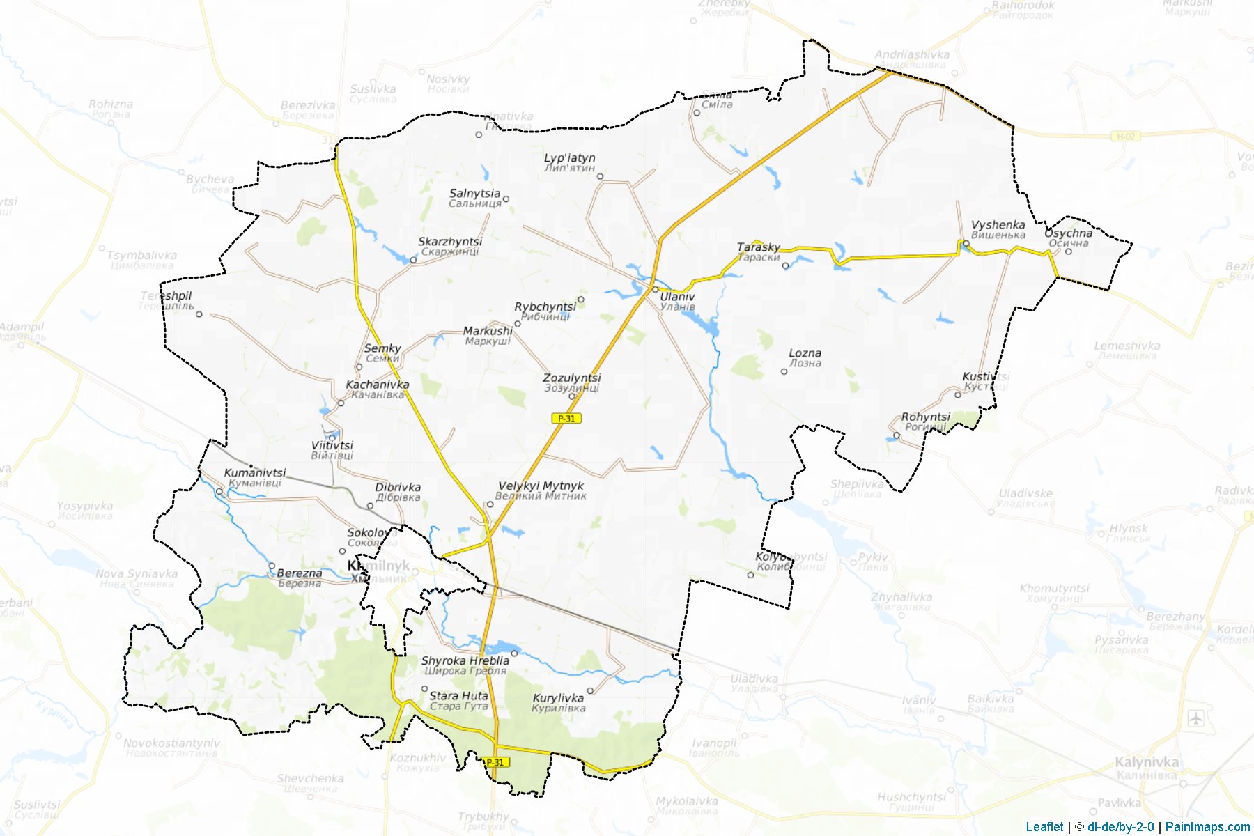 Khmilnytskyi (Vinnytsia) Map Cropping Samples-1