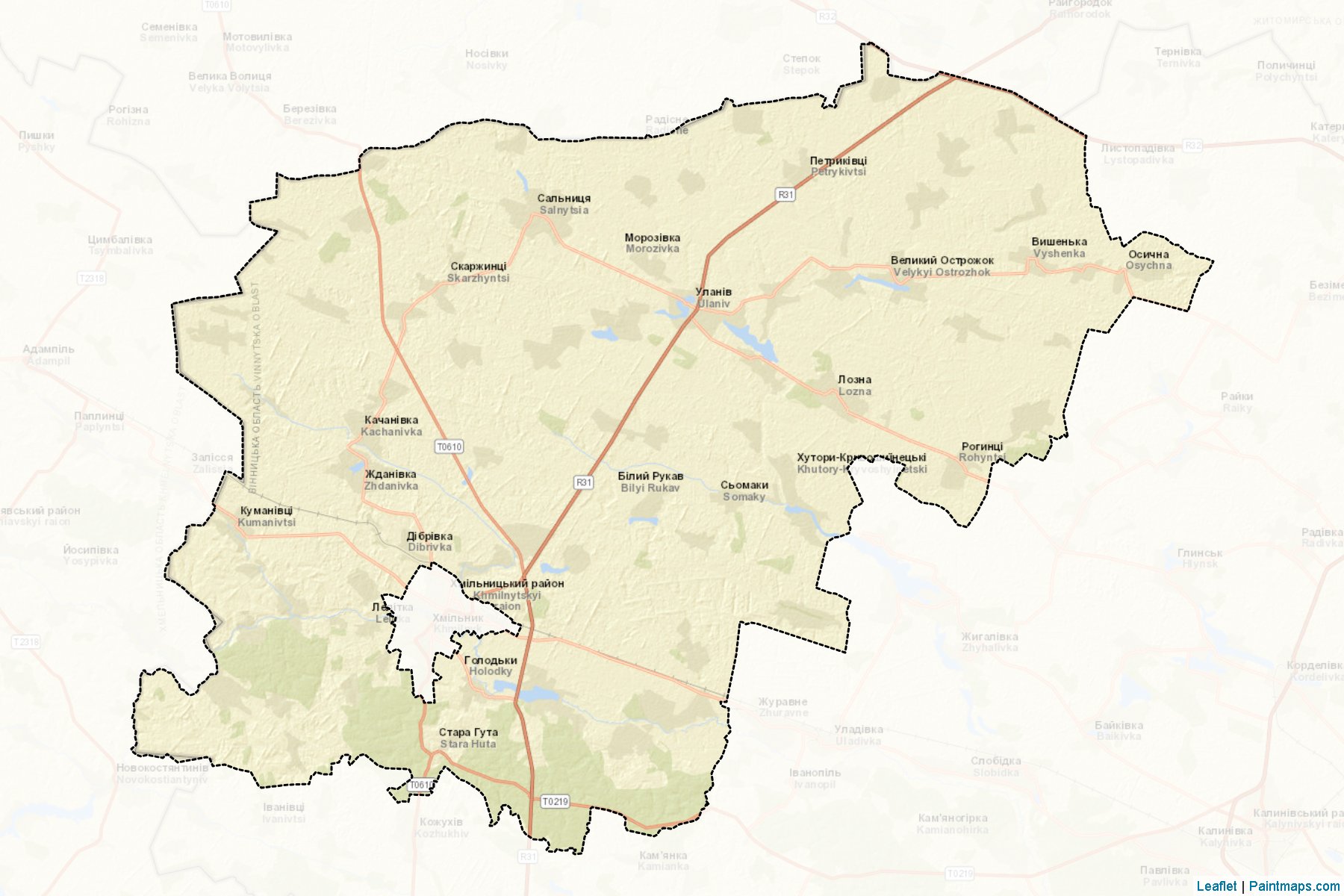 Khmilnytskyi (Vinnytsia) Map Cropping Samples-2