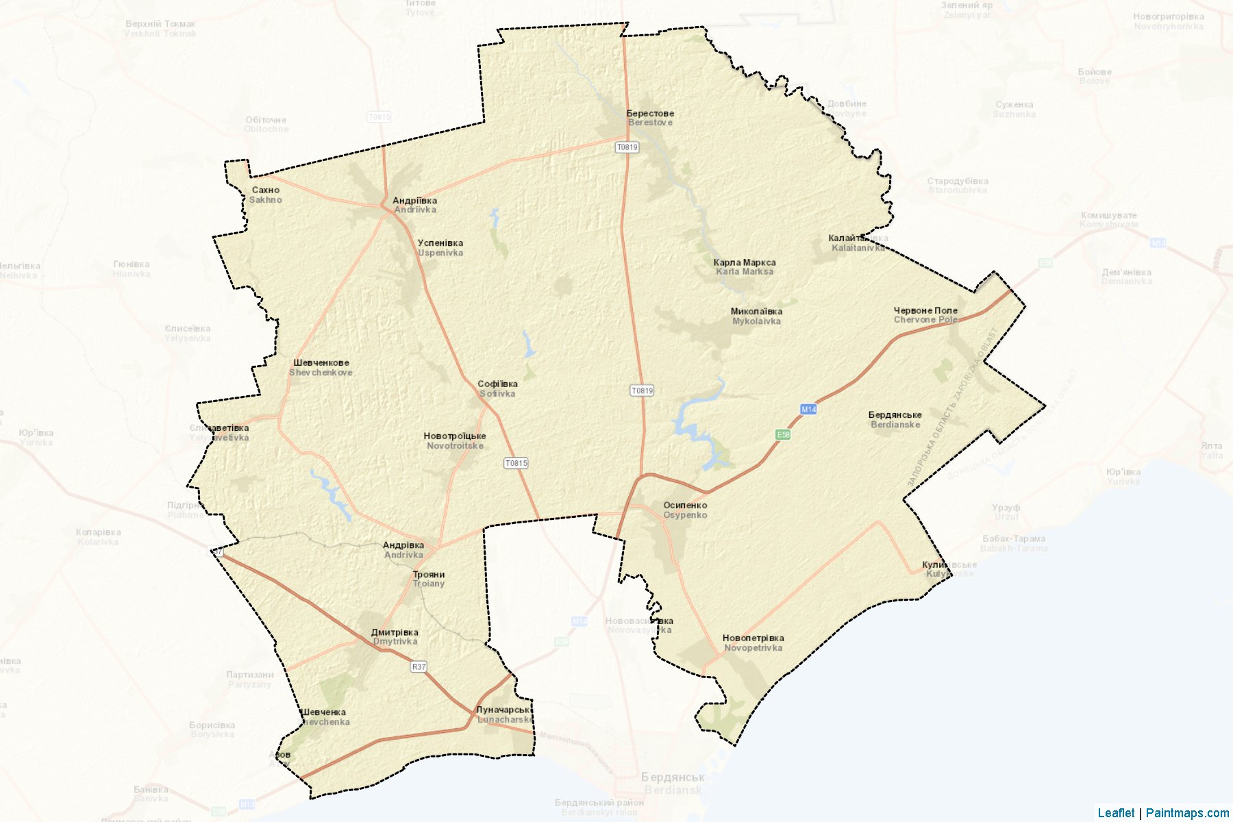 Berdians'kyi (Zaporizhia) Map Cropping Samples-2