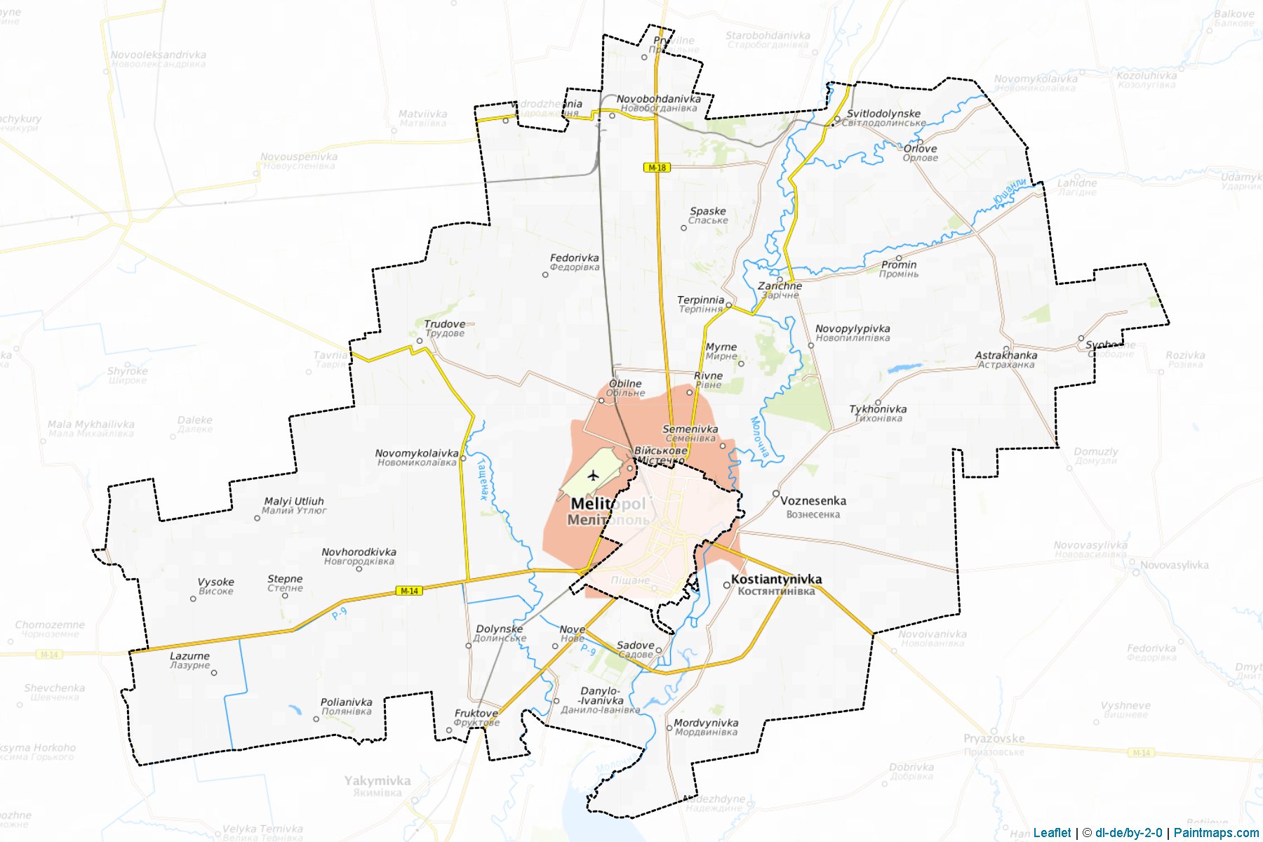 Muestras de recorte de mapas Melitopolskyi (Zaporizhia)-1